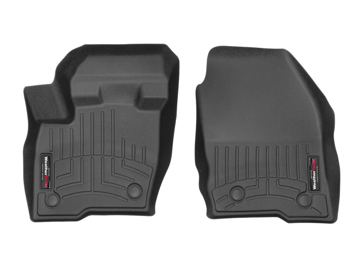 WeatherTech Custom Fit FloorLiners for Lincoln MKX, Nautilus - 1st Row (448451), Black