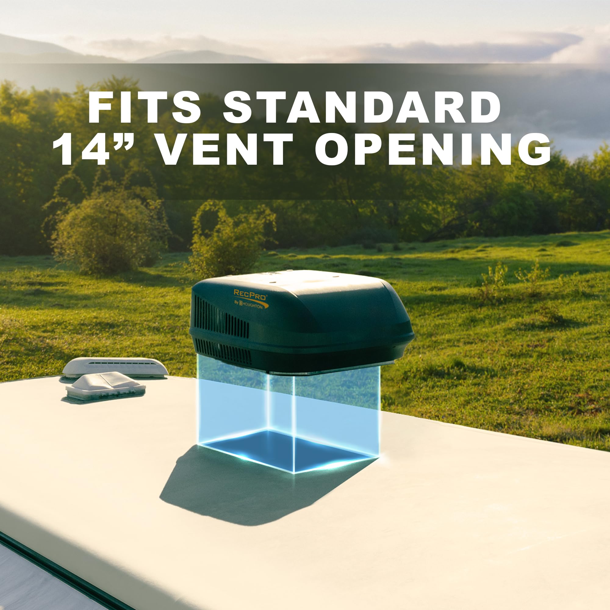 Recpro Rv Air Conditioner 15K Ducted Or Non-Ducted | Quiet Ac | 110-120V | Heat Pump And Cooling | Easy Install | All-In-One Uni