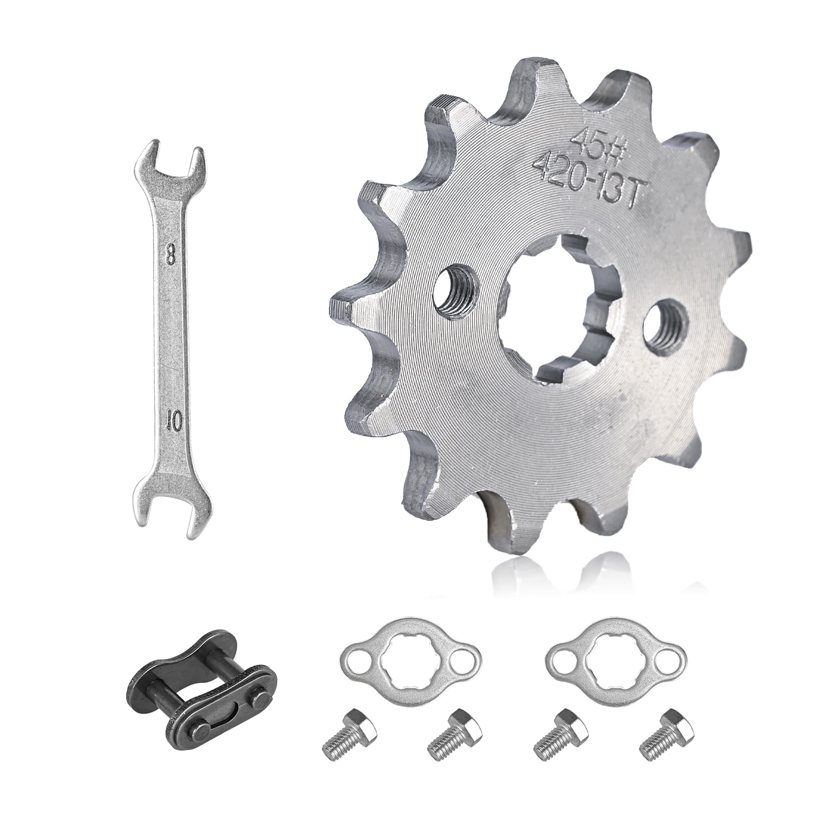 420 Chain Sprocket 13T Front Sprocket 17Mm Compatible With 50Cc 70Cc 90Cc 110Cc 125Cc 140Cc15Cc 160Cc Lifan Loncin Dirt Bike, At