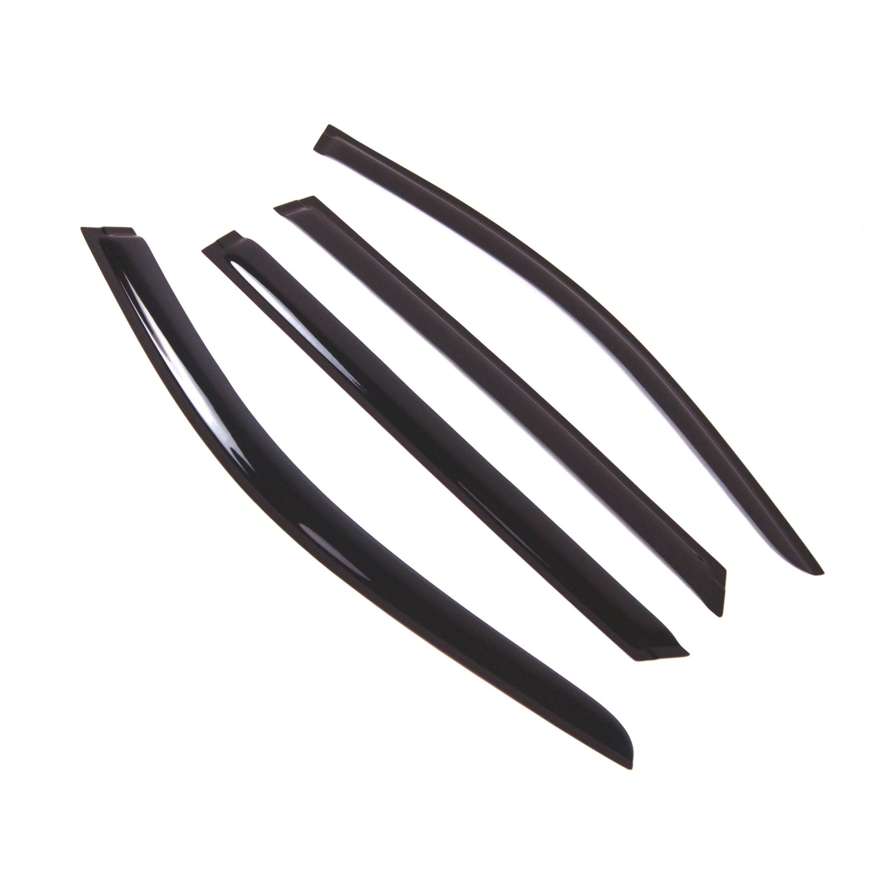 Tuningpros Outside Mount Window Vent Visors Rain Guards Compatible With Benz E320 E350 Wagon 2003-2009 | Side Window Wind Deflec