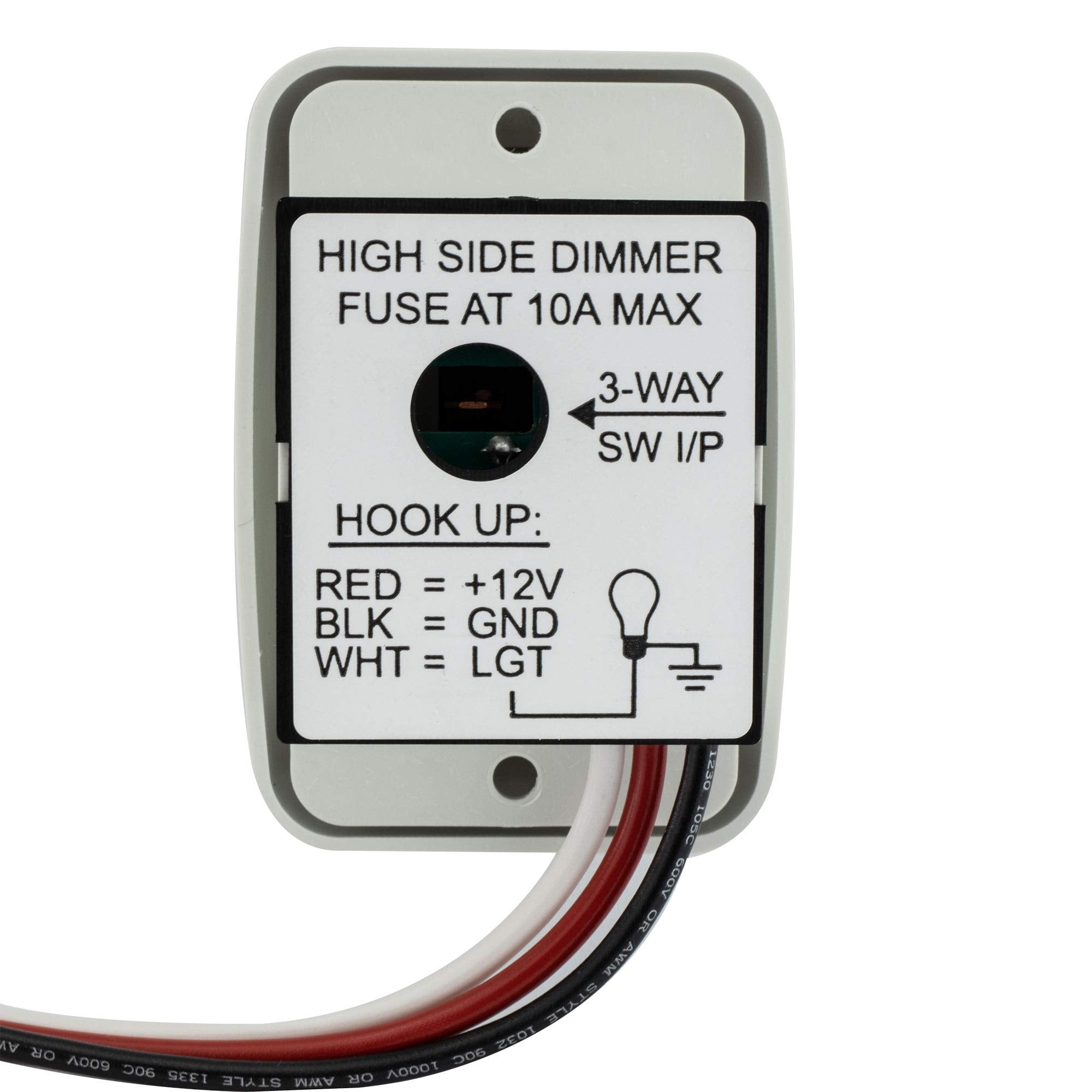 American Technology Components 12 Volt DC Dimmer Switch for LED, Halogen, Incandescent - RV, Auto, Truck, Marine, and Strip Ligh