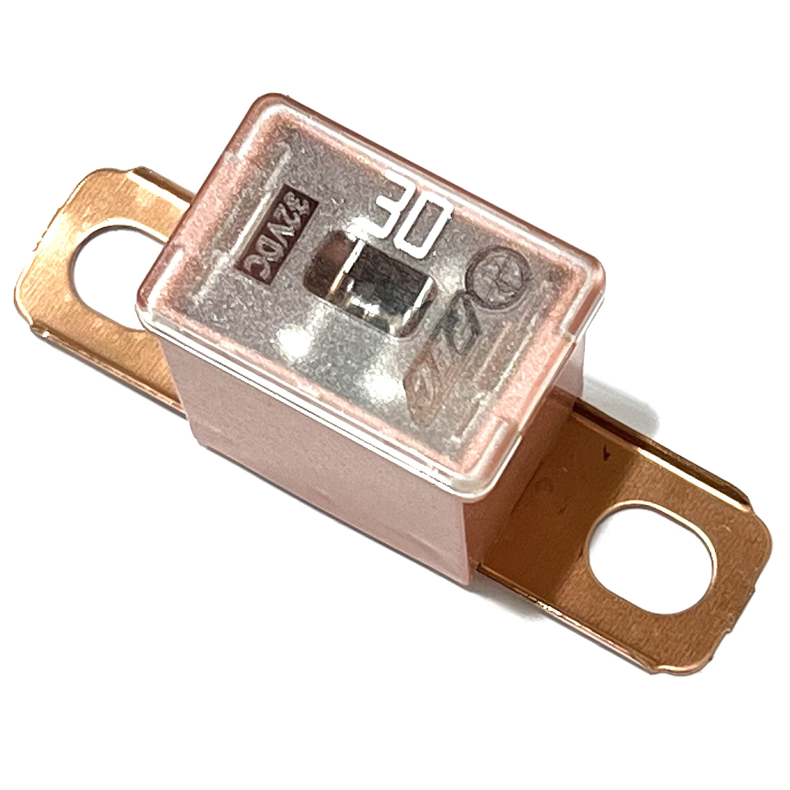 EDS New 927-0030 Pink 30 AMP Fuse Multi Purpose PAL Series 1 32V 13/16 Bent - Replacement for FLD-30 PAL430BP Bolt on Cartridge 