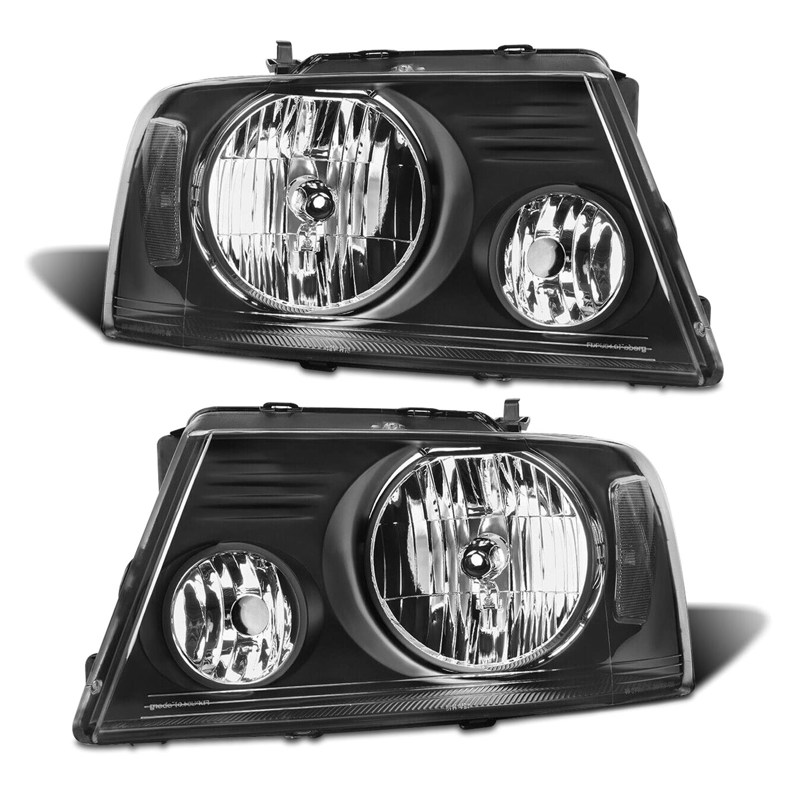 Adcarlights For 2004-2008 F150 Headlight Assembly Compatible With 2004-2008 Ford F150 Pickup/ 2006-2008 Lincoln Mark Lt Clear Le