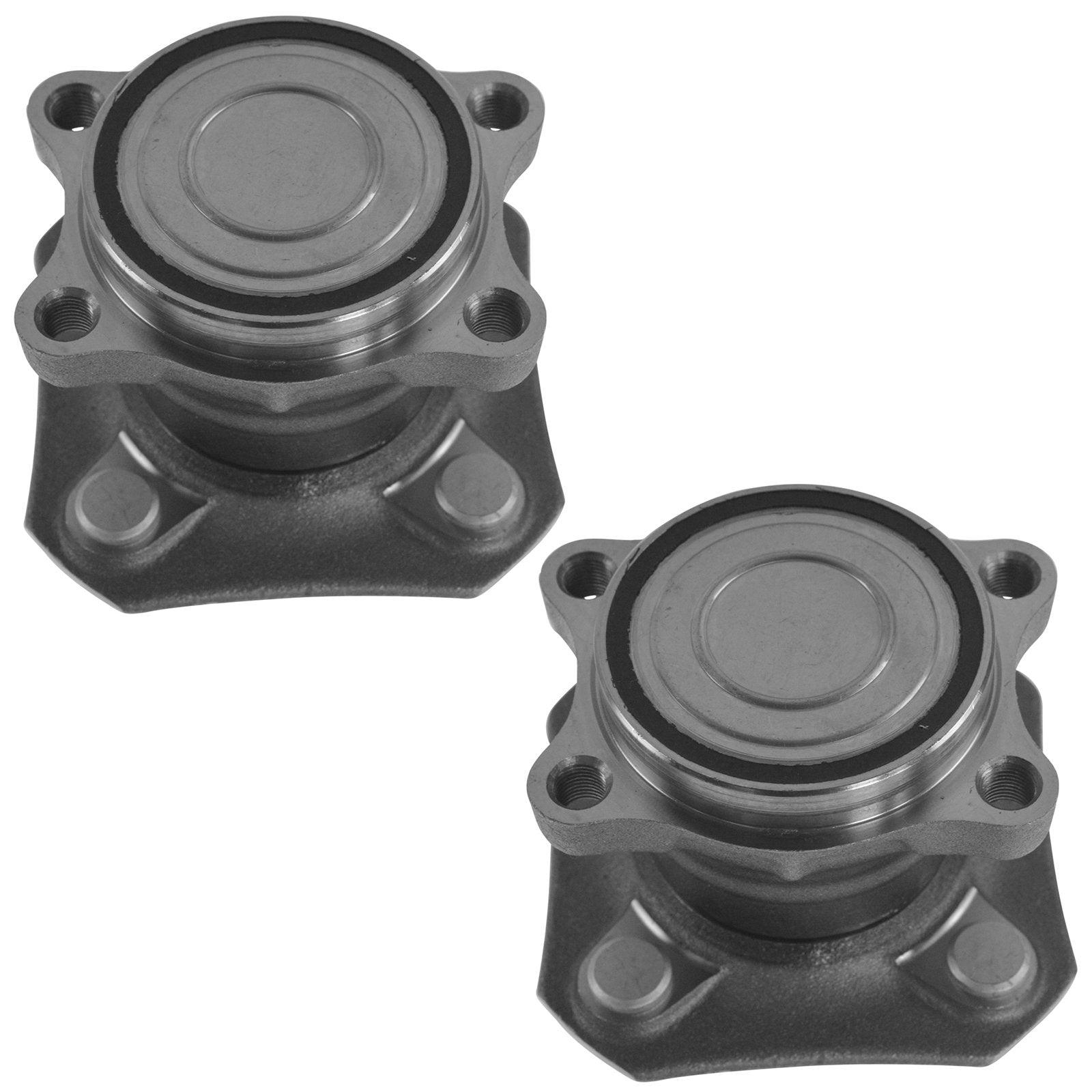 Trq Rear Wheel Hub Bearings Assembly Set Compatible With 2007-2012 Nissan Sentra