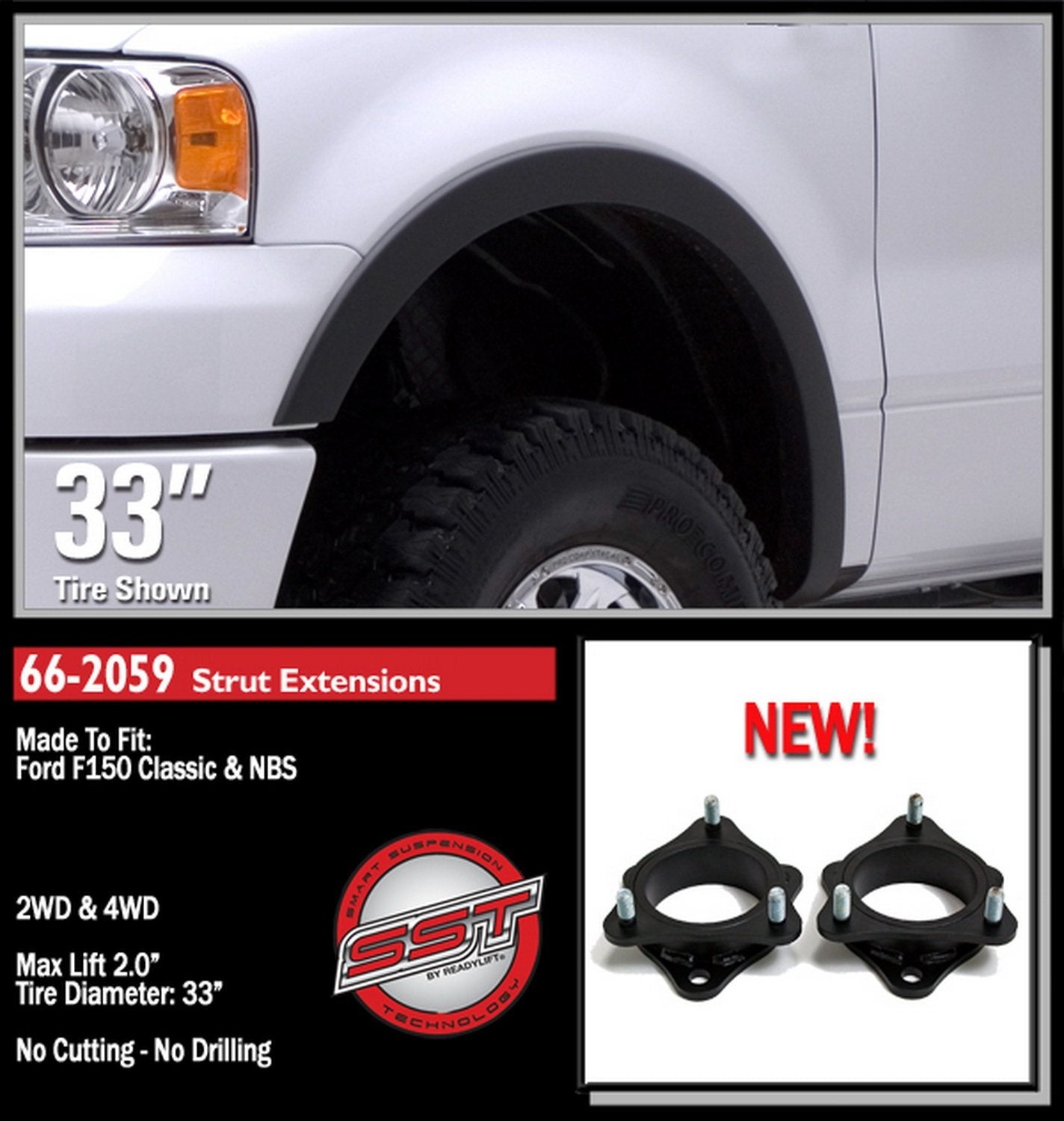 Readylift 66-2059 2.0 Front Leveling - Ford F-150 Mark Lt 2004-2014