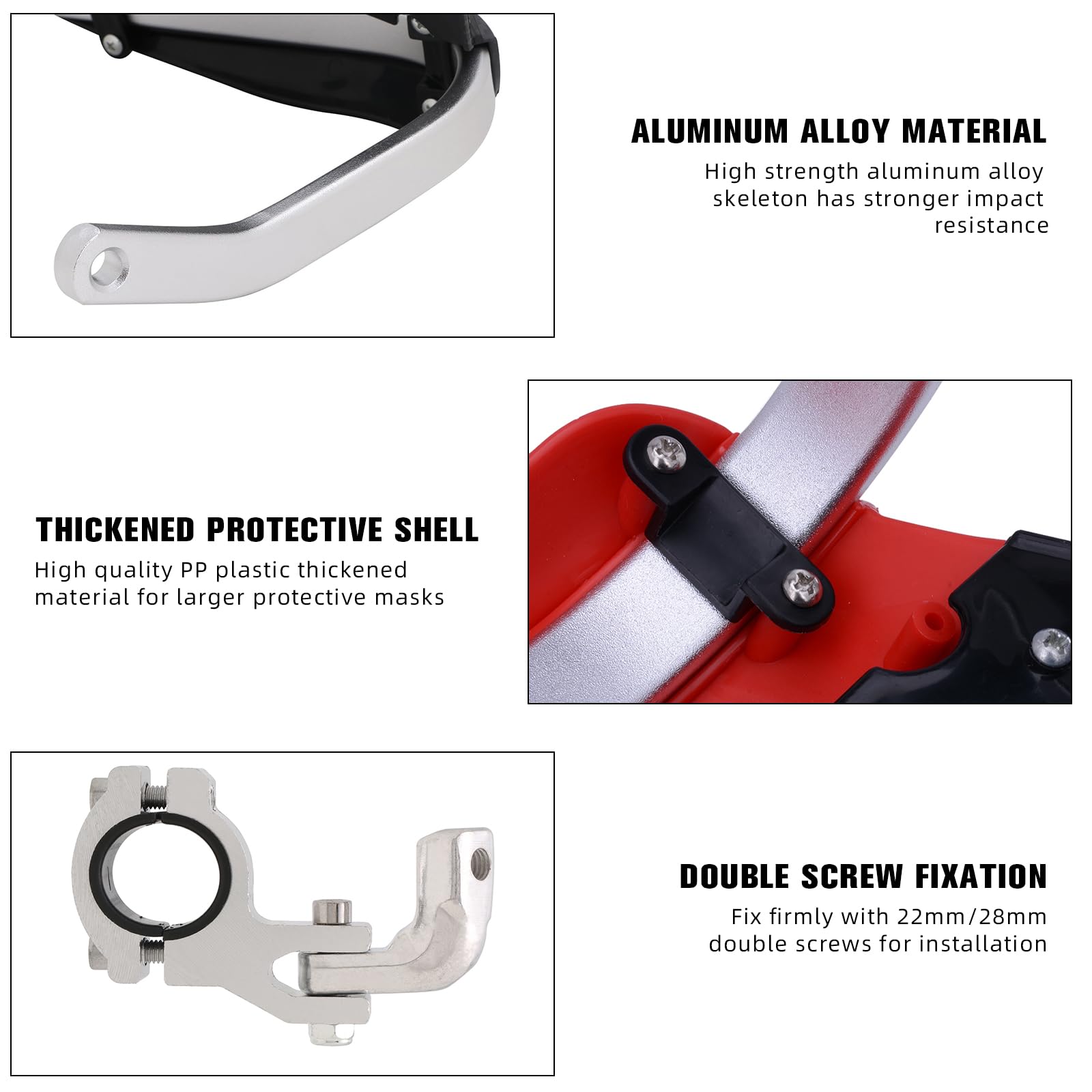 Jfg Racing Handguards,Motorcycle Hand Guards Universal For 7/8 22Mm And 1 1/8 28Mm Handlebar For Dirt Pit Bike Motocross Enduro Snowmobile Yz Klr Crf Tw Ttr Drz 125 150 200 250 350 450 - White