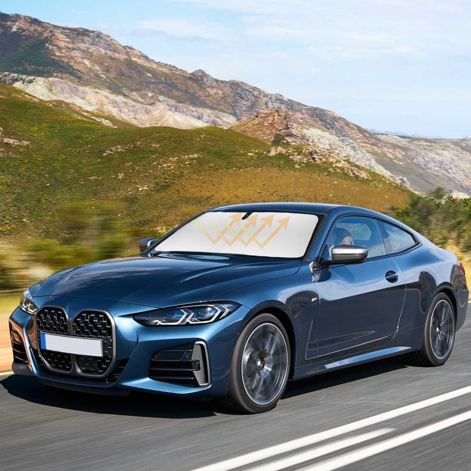 Windshield Sun Shade Sunshade For 2021-2022 2023 2024 2024 Bmw 4 Series And Bmw M4 Accessories Windshield Sun Visor Cover For 4