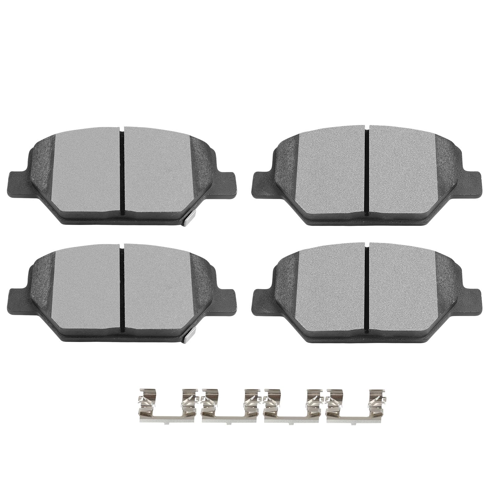 Scitoo Front Disc Brake Pad Set 4Pcs W/Hardware Fit For Buick For Lacrosse/For Regal Sportback, For Cadillac For Xt4, For Chevy