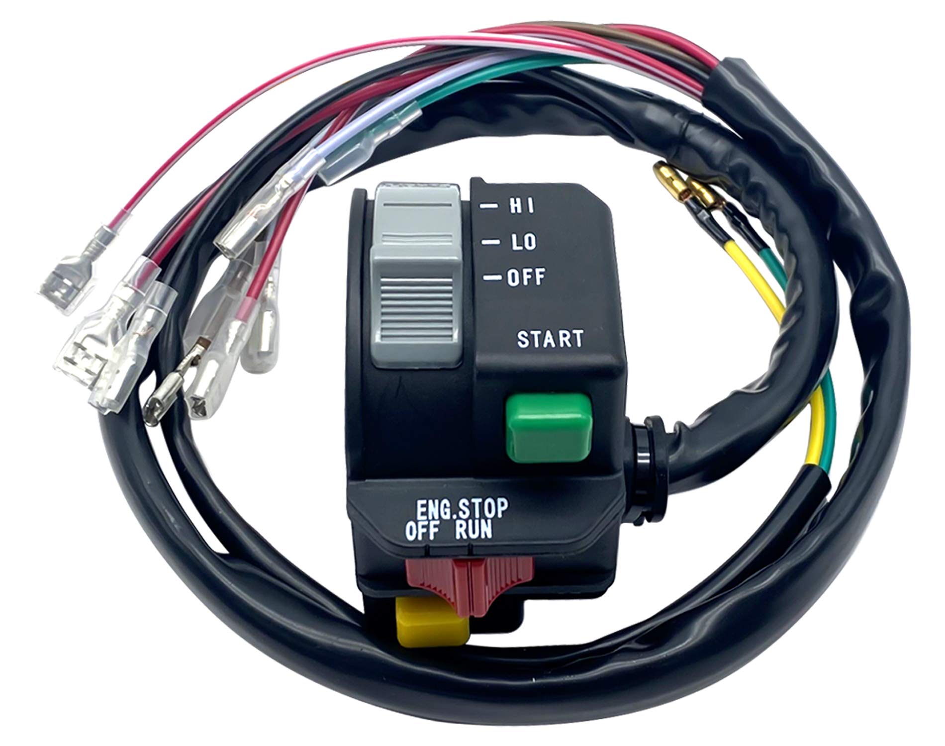 Left Handlebar Start Stop Override Headlight Switch For Polaris Atv 400L 6X6 Magnum 425 Scrambler 400 500 Sportsman 335 400 500 Trail Boss 250 Worker 335 Xplorer 300 400 500 Xpress 300 400 4110193