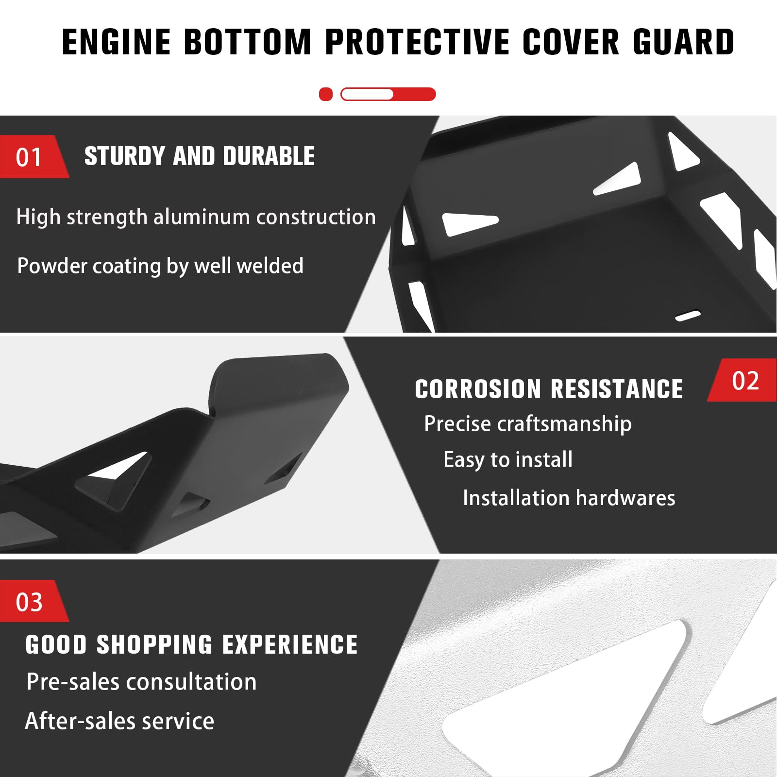 Chifun Skid Plate Compatible With 2022 Later F850Gs F750Gs Motorcycle Lower Engine Guard Bottom Protection Aluminum Belly Pan Black