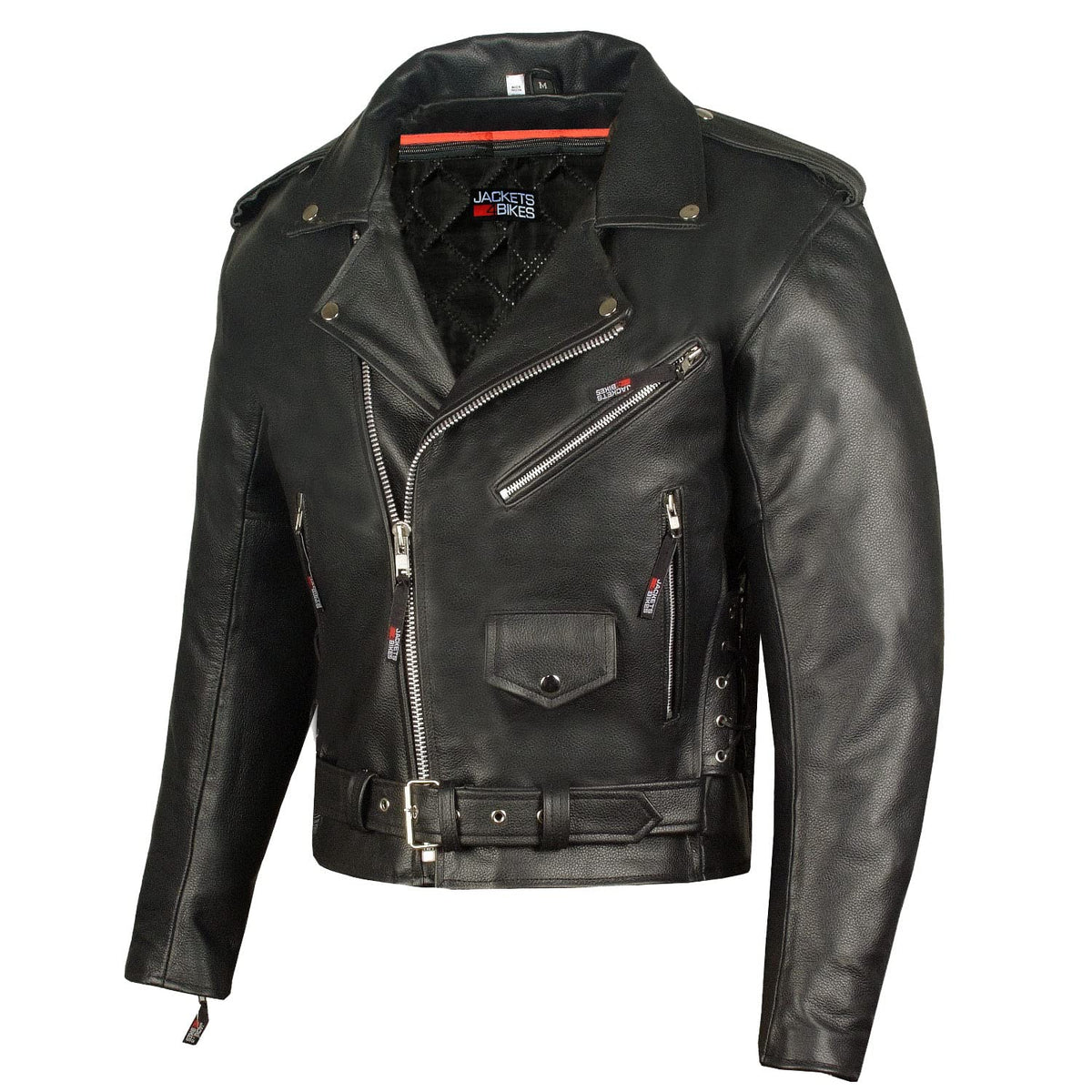 Men'S Iconic Brando Leather Motorcycle Jacket Premium Real Natural Buffalo Biker WBCARB07P72WF1Z