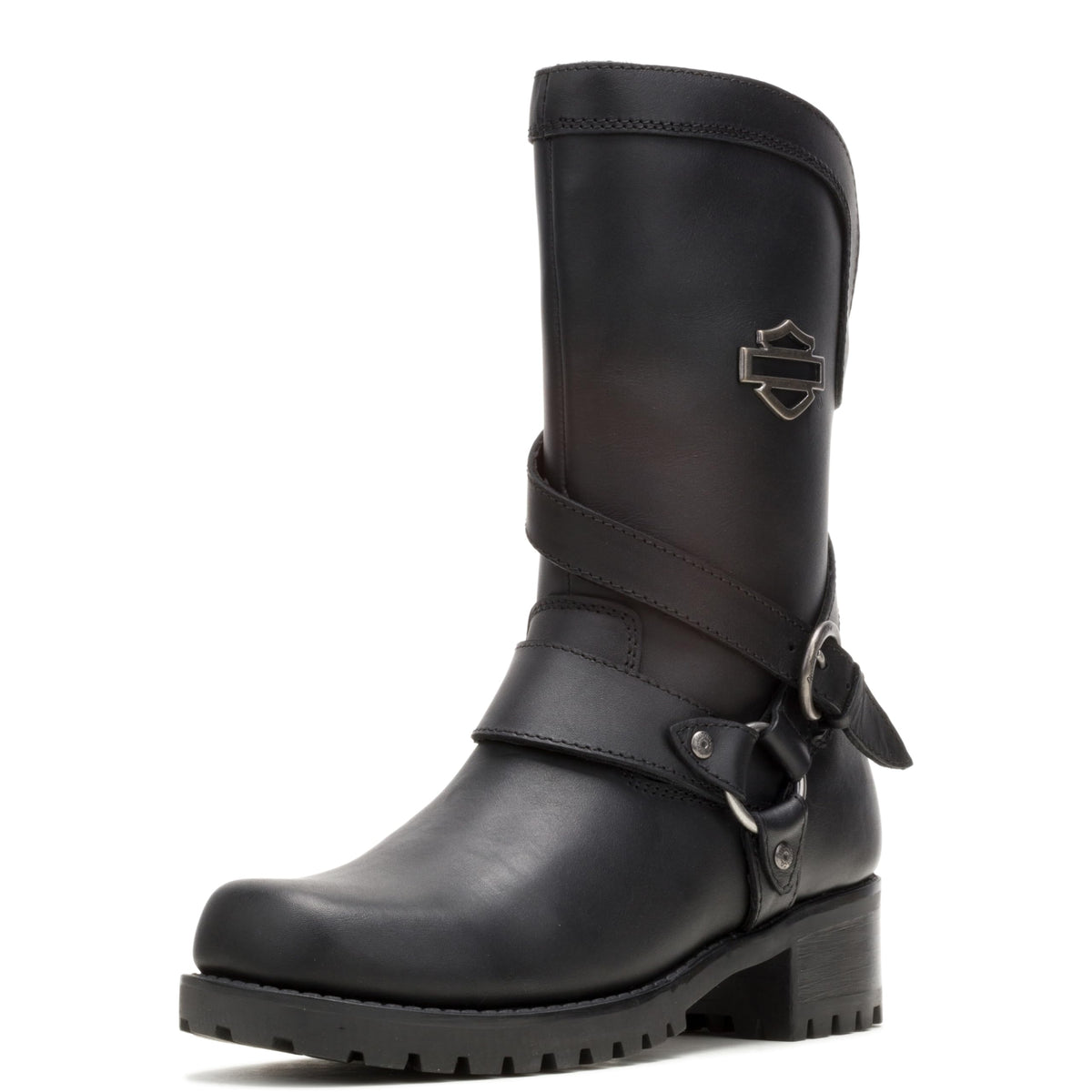 Harley-Davidson Footwear Women'S Amber Water Resistant Motorcycle Boot ,Black,9 M Us