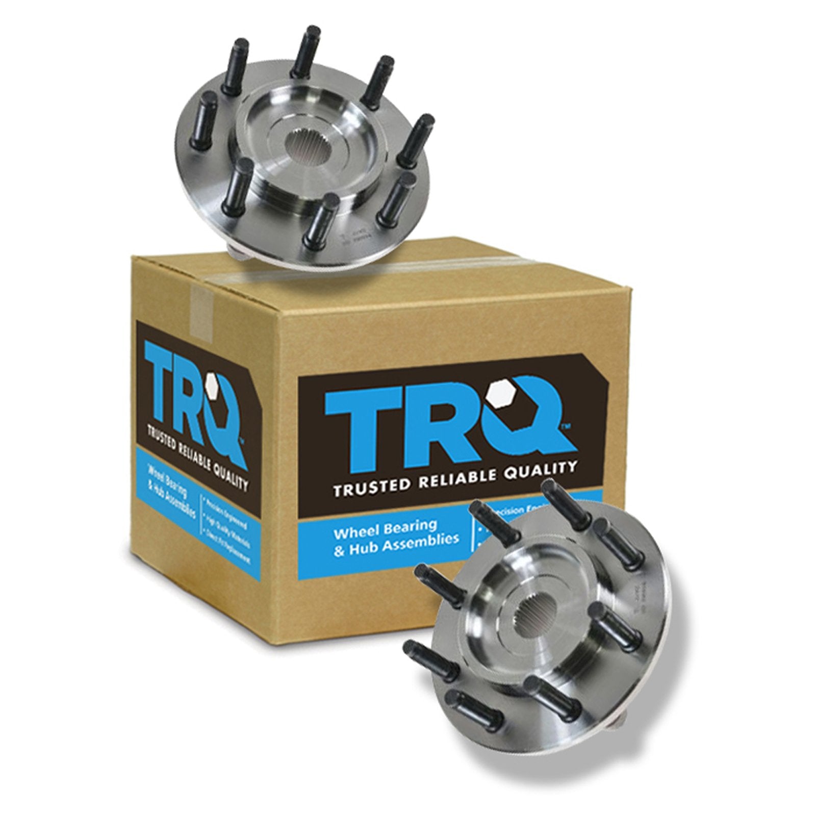 Trq Front Wheel Hub Bearings Assembly Set Compatible With 2000-2001 Dodge Ram 2500