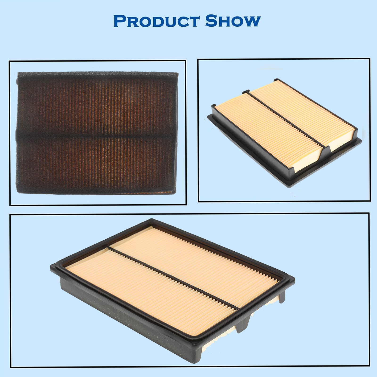 Autoparts 17210-Zj1-840 Air Cleaner Filter Kit Replacement For Honda Gx610 Gx620 Gx670 Gxv610 Gxv620 Gxv60 Replace 17210-Zj1-841