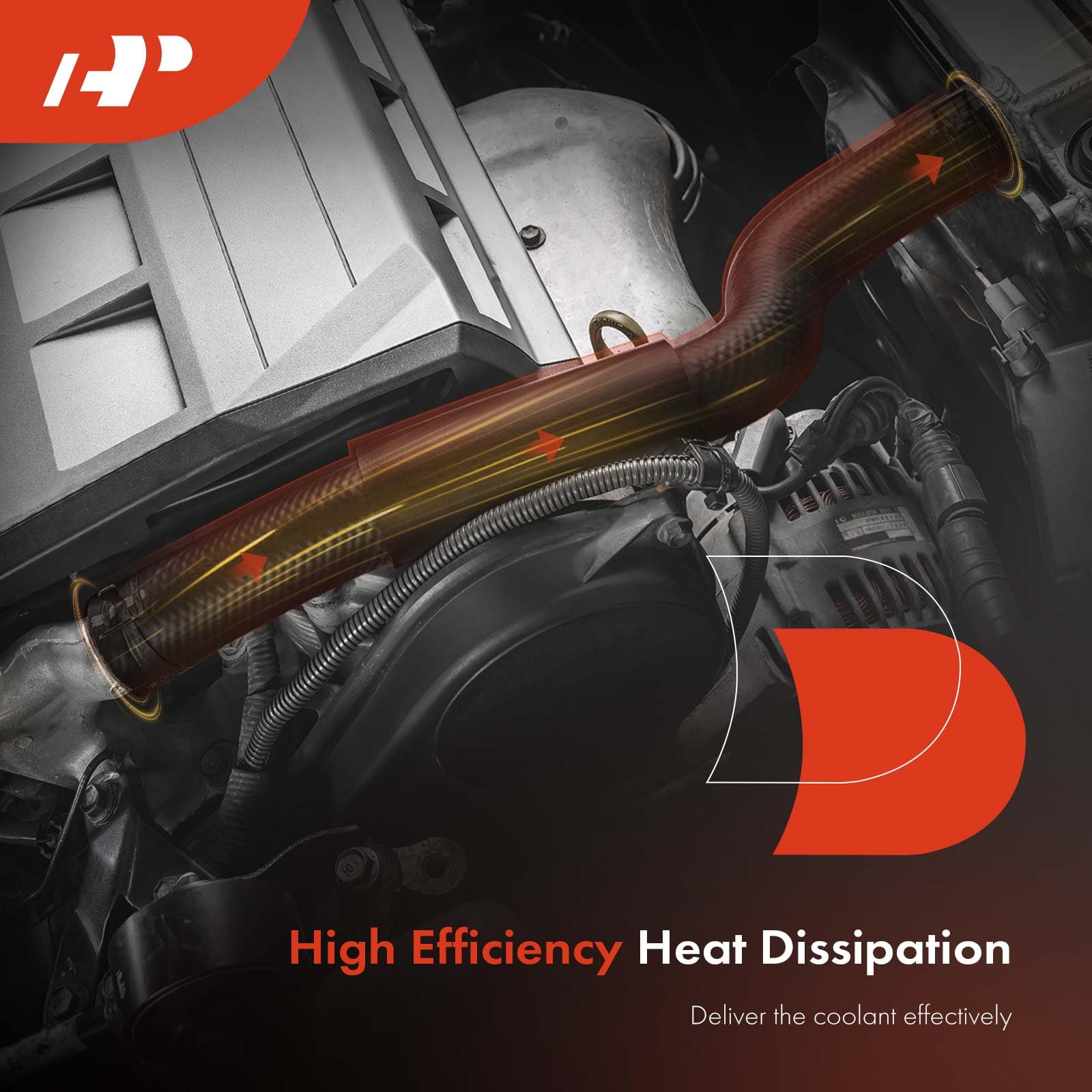 A-Premium Radiator Coolant Hose Compatible with BMW 128i 325i 325xi 328i 328xi 330i 330xi 525i 525xi 528i 528xi 530i 530xi X3 X5 Z4, Water Pump To Thermostat, Replace# 11537521049