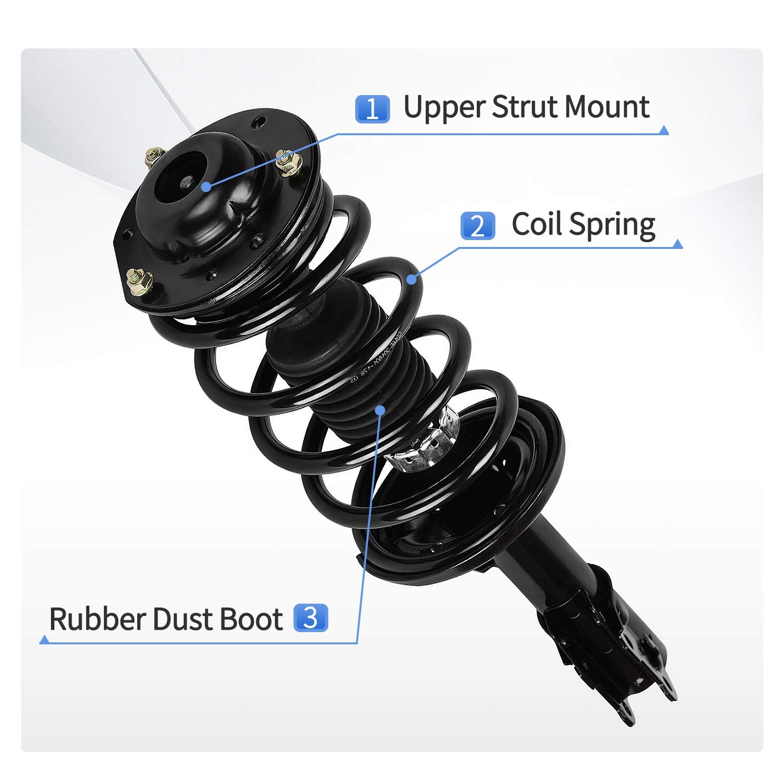 Yitamotor Front Struts Assembly Rear Shocks Suspension Compatible With 2004-2012 Chevrolet Malibu, 2005-2010 Pontiac G6, 2007-20