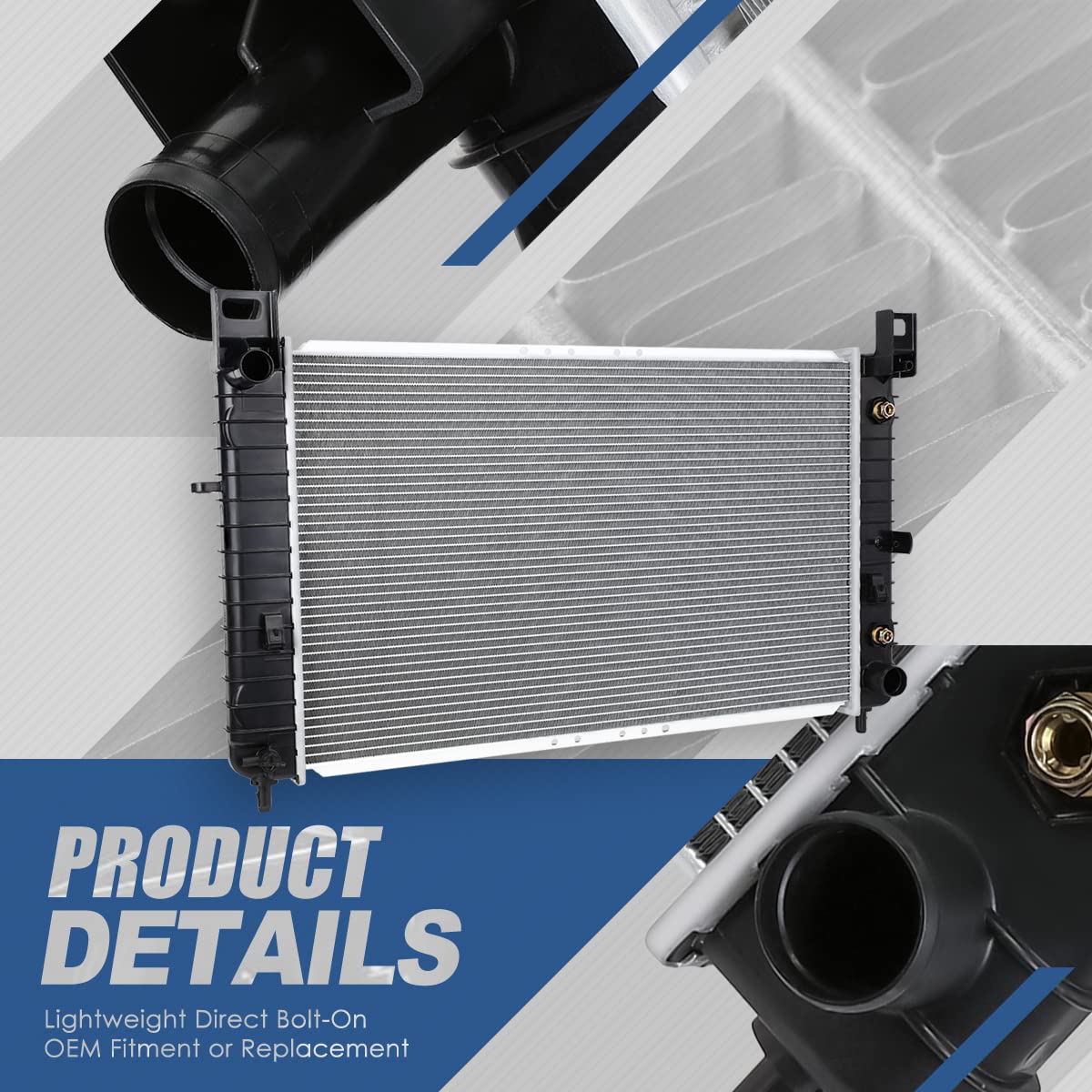 Auto Dynasty Radiator Compatible With 1999-2006 Silverado Sierra Yukon Tahoe Suburban 4.3L 4.8L 5.3L At, Dpi 2334 Factory Style