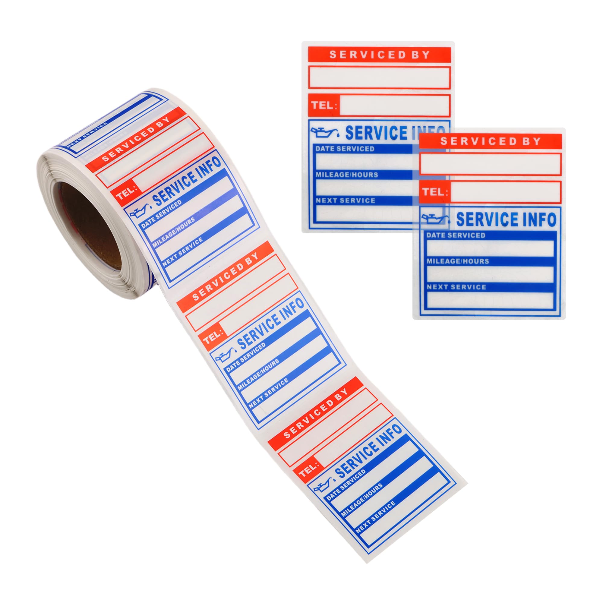 300PCS Car Oil Change Stickers for Windshield,Next Service Due Sticker,2x2 Removable Vinyl Stickers for Most Cars Trucks SUVs (B