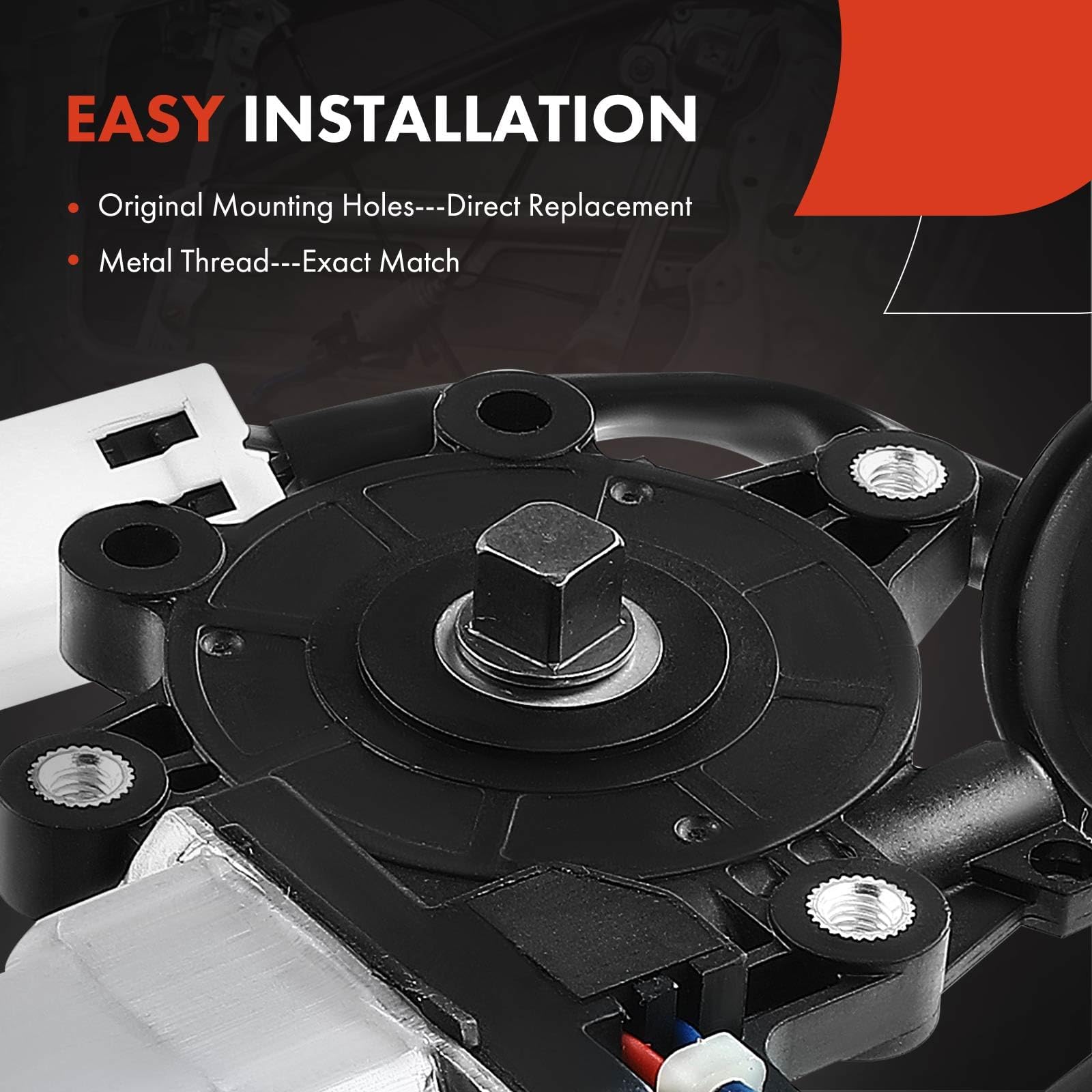 A-Premium Front Left Power Window Lift Motor Compatible With Nissan 350Z 2003-2009 & Infiniti G35 2003-2007, Driver Side, With A