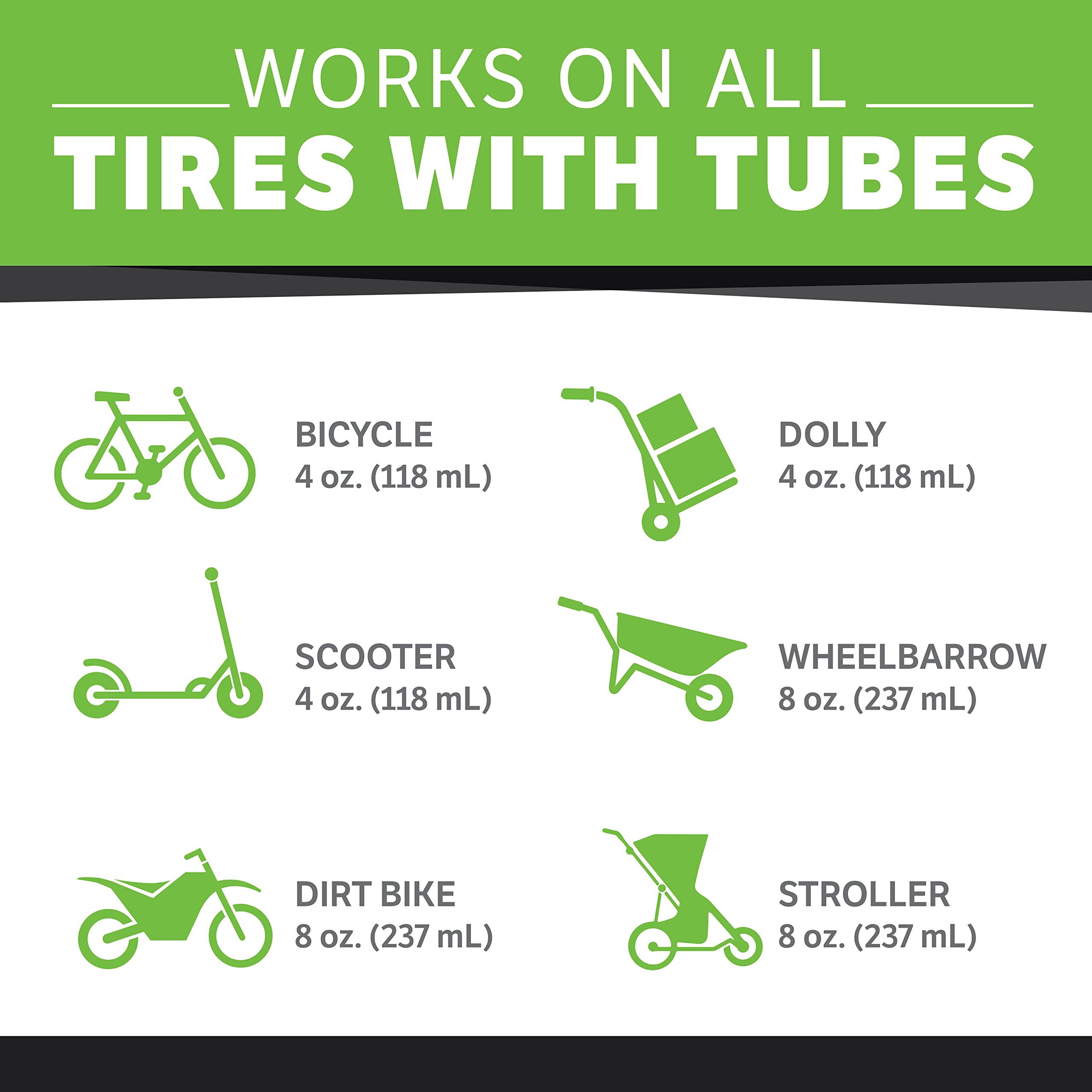 Slime 10004-6Pk Dirt Bike Tube Puncture Repair Sealant, Prevent And Repair, Suitable For All Dirt Bikes With Tubes, Non-Toxic, E