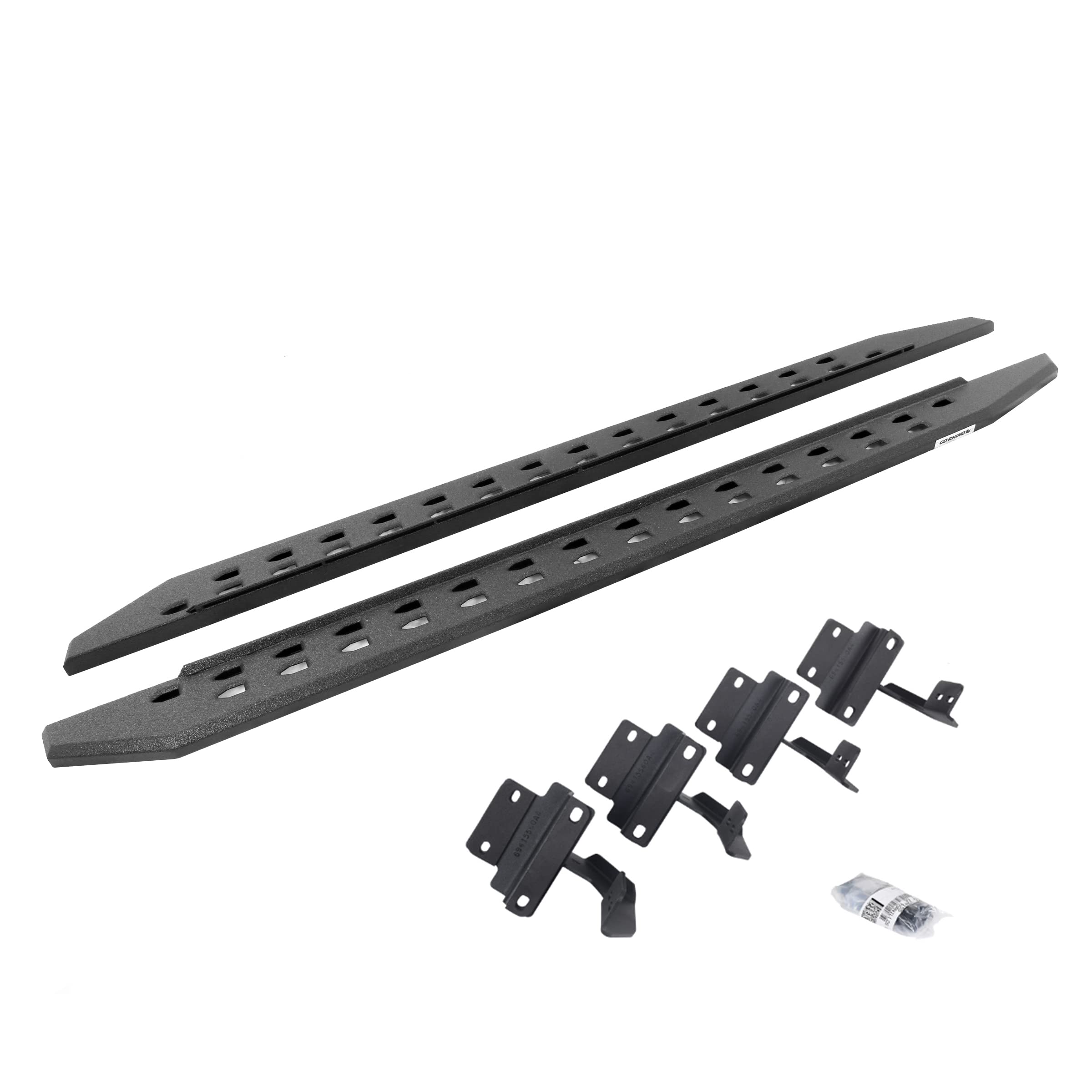 Go Rhino 69417780St Rb20 Slim Line Running Boards With Mounting Bracket Kit For 15-24 F-150, F-250 Super Duty, F-350 Super Duty (Extended Cab Pickup)