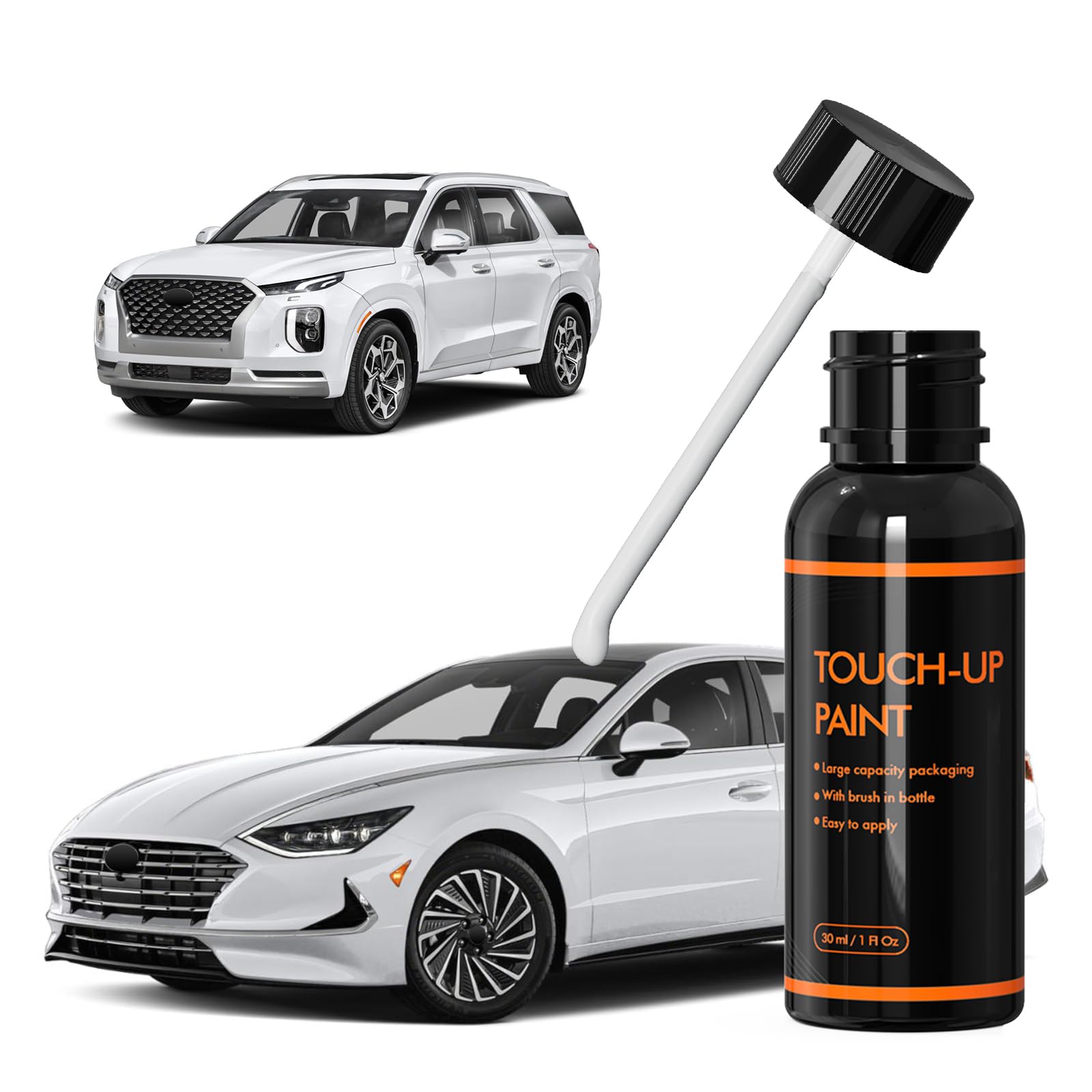 Xtryfun Wc9 Hyper White Touch Up Paint For Hyundai, Diy Car Paint Scratch Repair Kit, Automotive Paint, Quick & Easy Fix Scratch