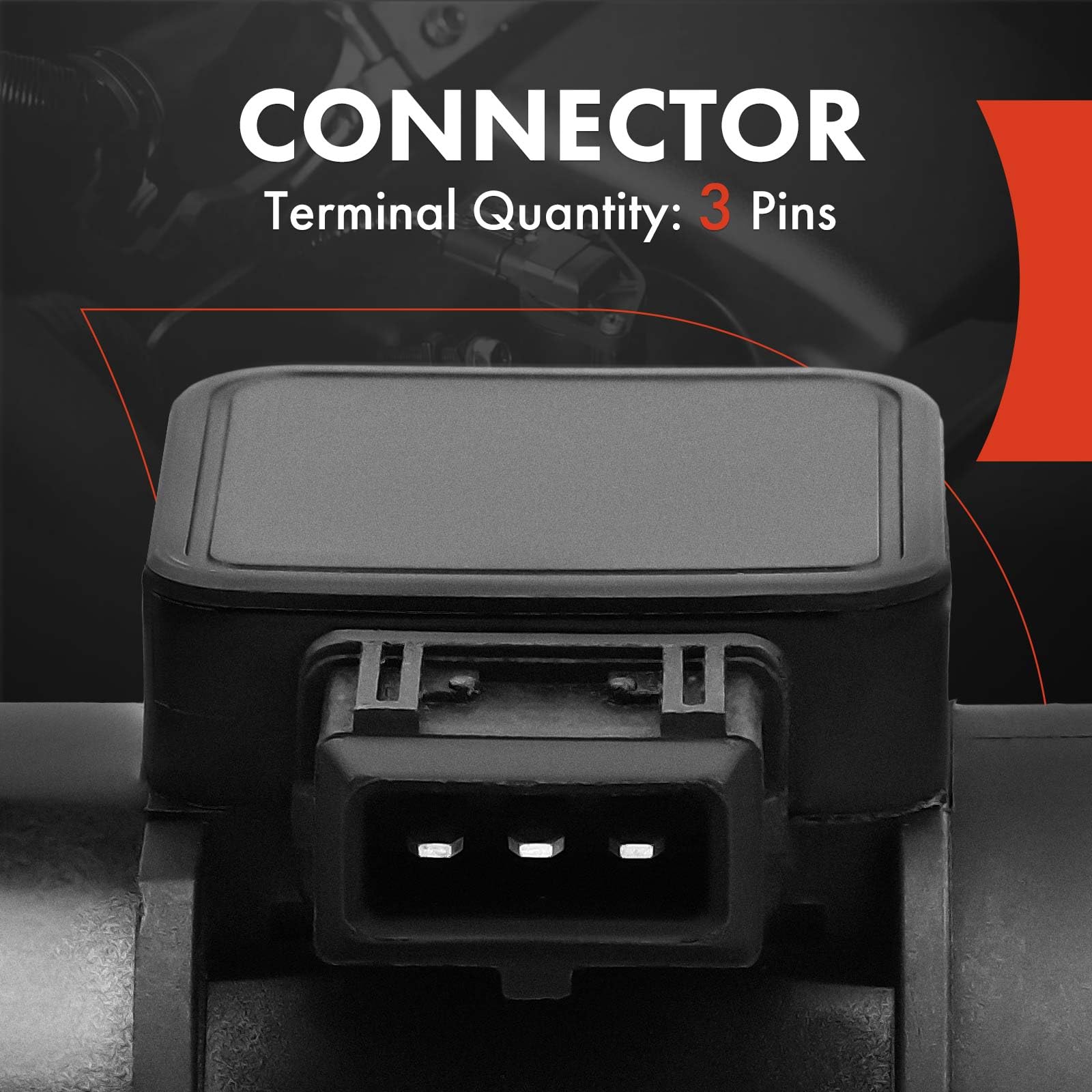 A-Premium Mass Air Flow Sensor Meter [3-Pins] Compatible with BMW 323i/328i/528i 1999-2000, 325i/325Ci/525i 2001-2003, 2.5L 2.8L