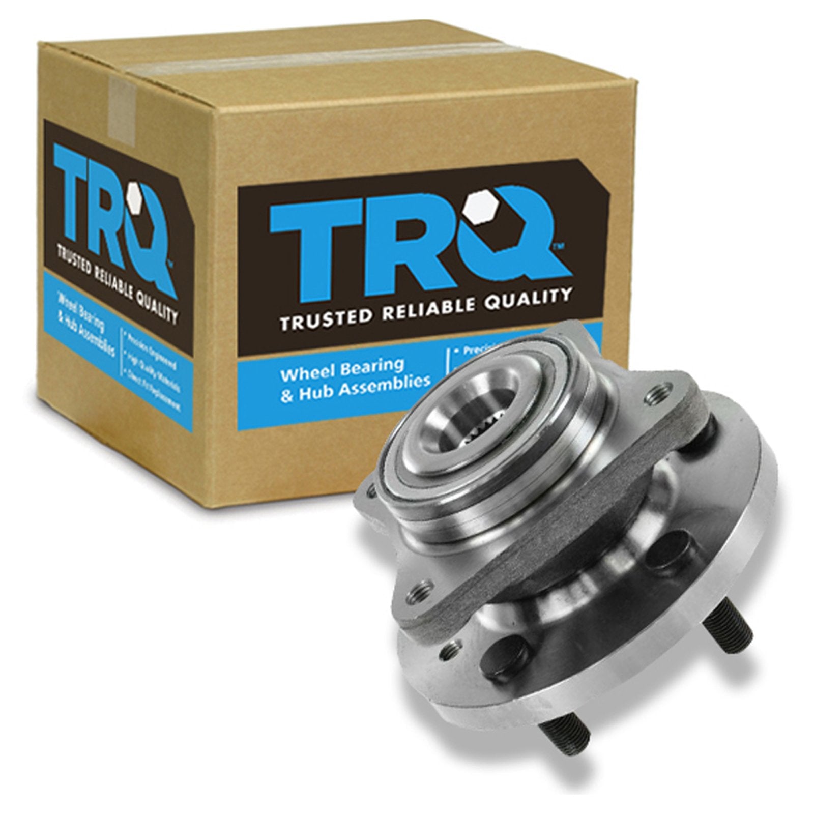 Trq Front Wheel Bearing & Hub Assembly With Abs Sensor Compatible With 2005-2009 Land Rover Lr3 2010-2016 Lr4 2006-2013 Range Ro