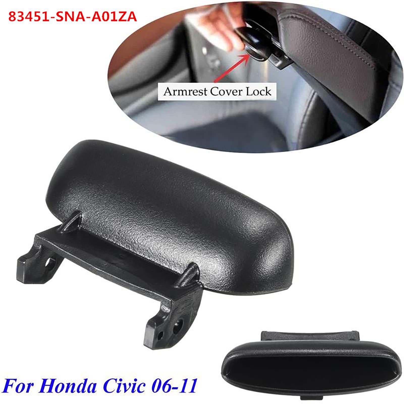 Gaeaauto Armrest Cover Lid Lock Center Console Latch And Spring For Honda Civic 2006-2011 Replace 83451-Sna-A01Za