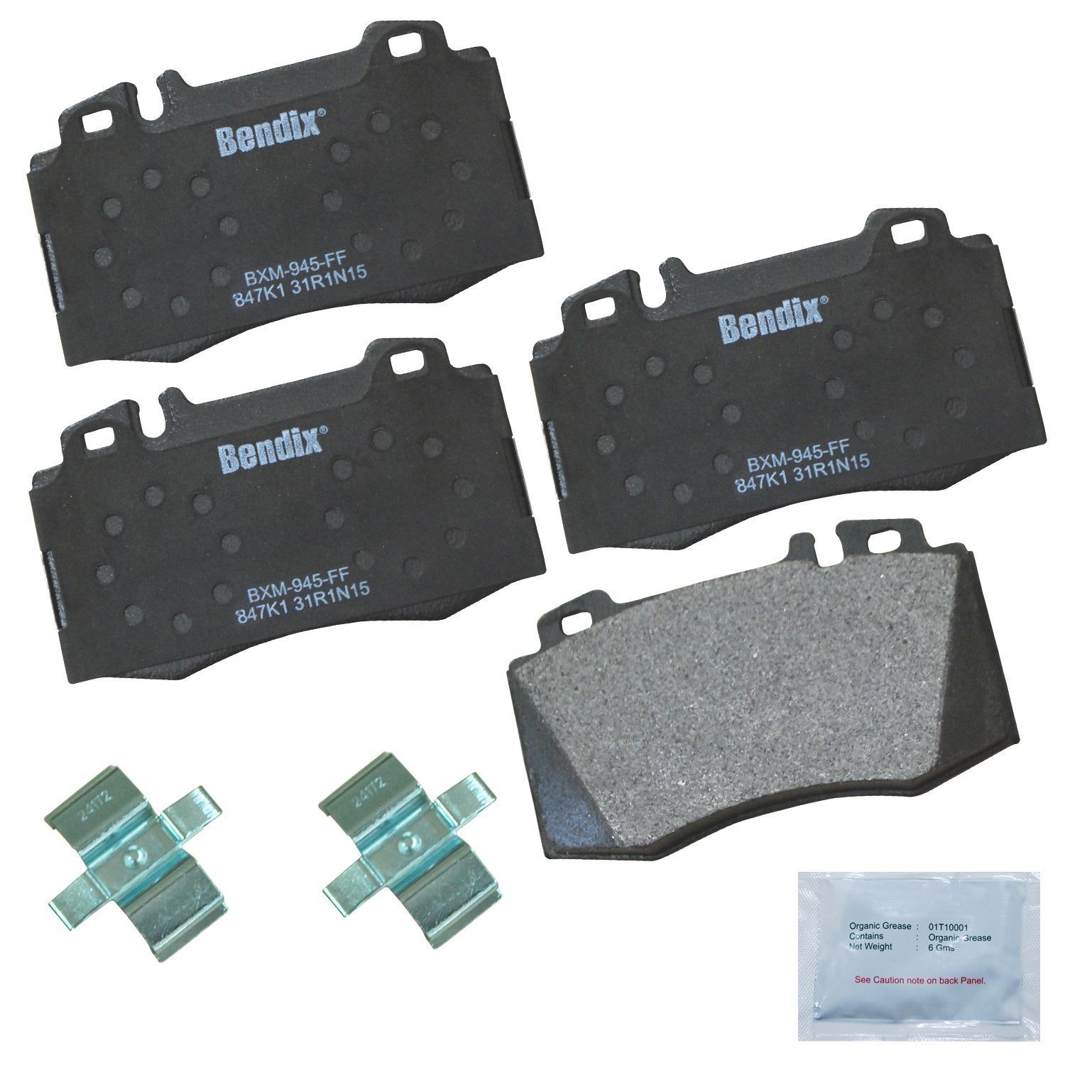 Bendix Priority1 Cfm847K1 Front Brake Pads For Benz C32 Amg,C55 C230,C240,C320,C350,Cl55 Cl500,Cl550,Clk55 Clk500,Clk550,Cls350,