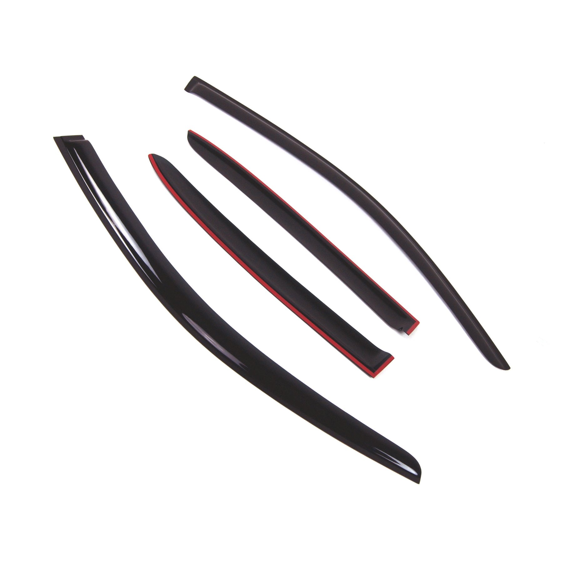 Tuningpros Outside Mount Window Vent Visors Rain Guards Compatible With Lexus Ct200H 2011-2017 | Side Window Wind Deflectors Rai