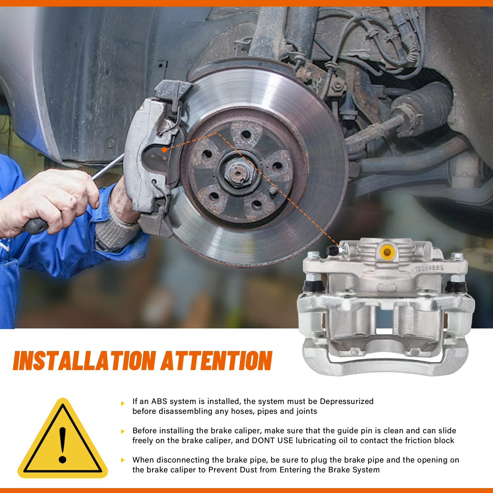 DRIVESTAR 18B4713 Rear Right Brake Caliper Passenger Side, ONLY Fit for Chevrolet 98-05 Blazer/ 98-04 S10, for GMC 98-05 Jimmy/