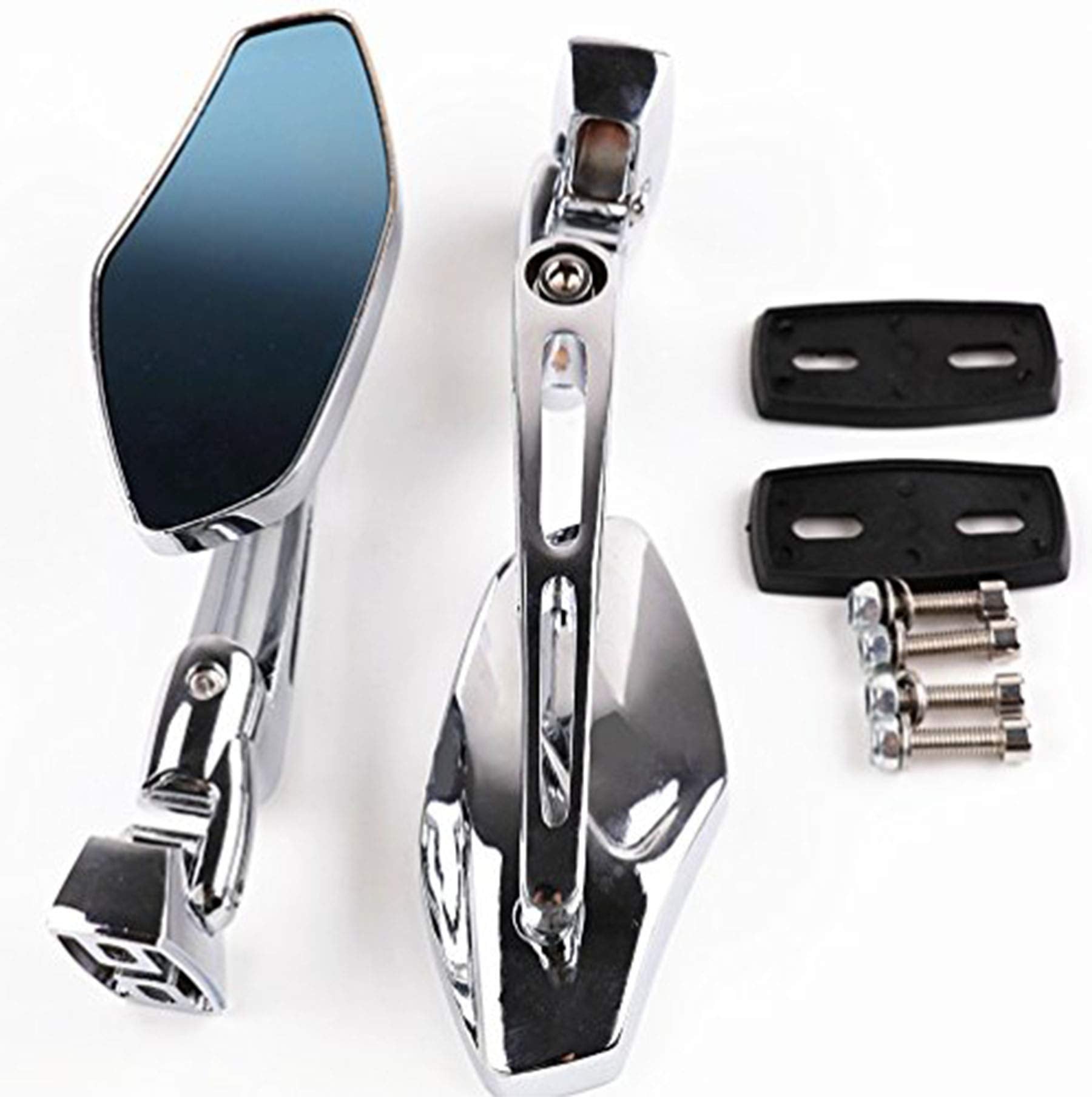 XYZCTEM Universal Chrome Adjust Racing Sport Mirrors for Honda CBR 600 1000 RR F4i F4 Suzuki GSXR 600 700 1000 1300 Hayabusa Bus