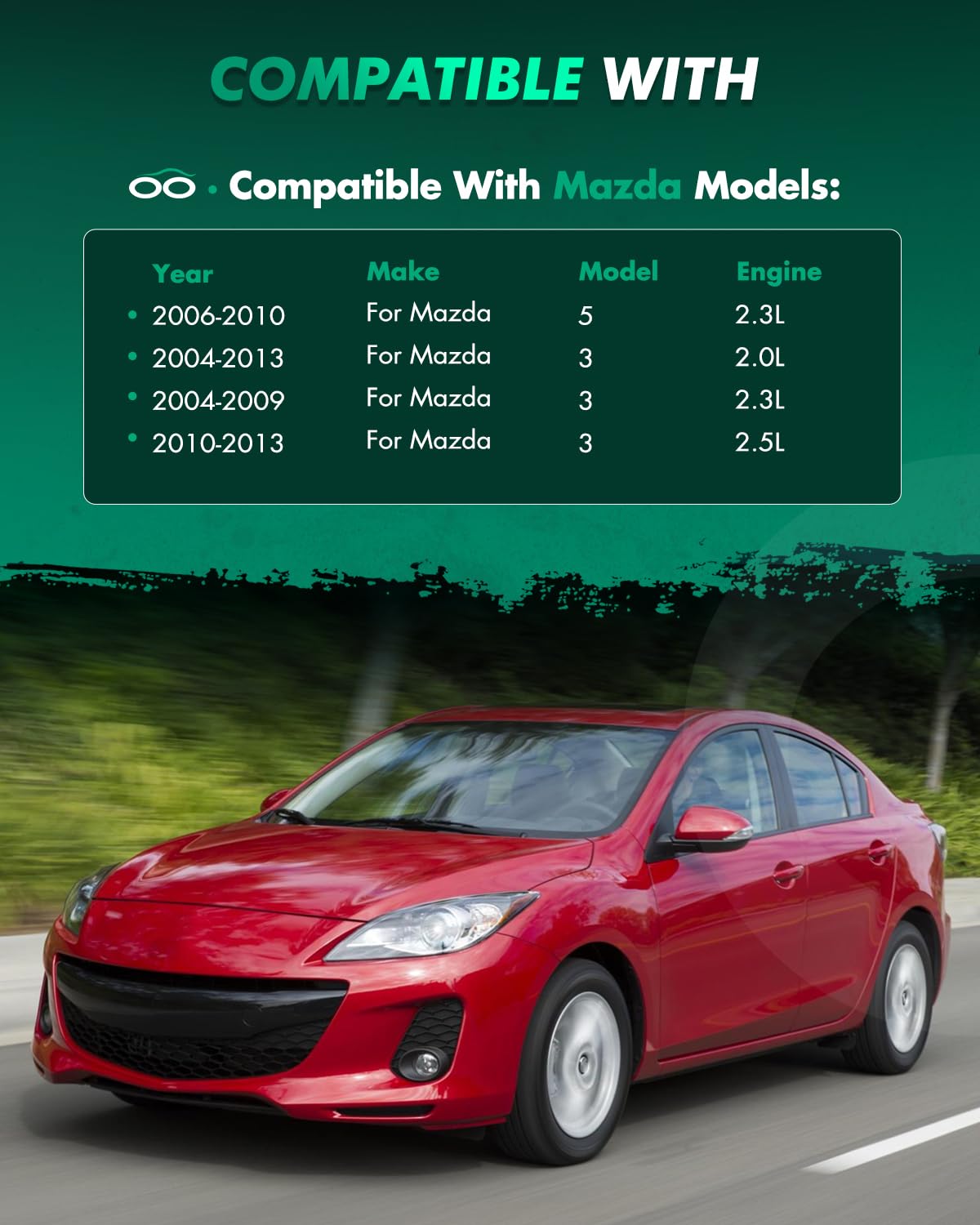 Scitoo 2Pcs Struts And Shocks Complete Assembly For Mazda 3,For Mazda 5 172264 Shock Absorber