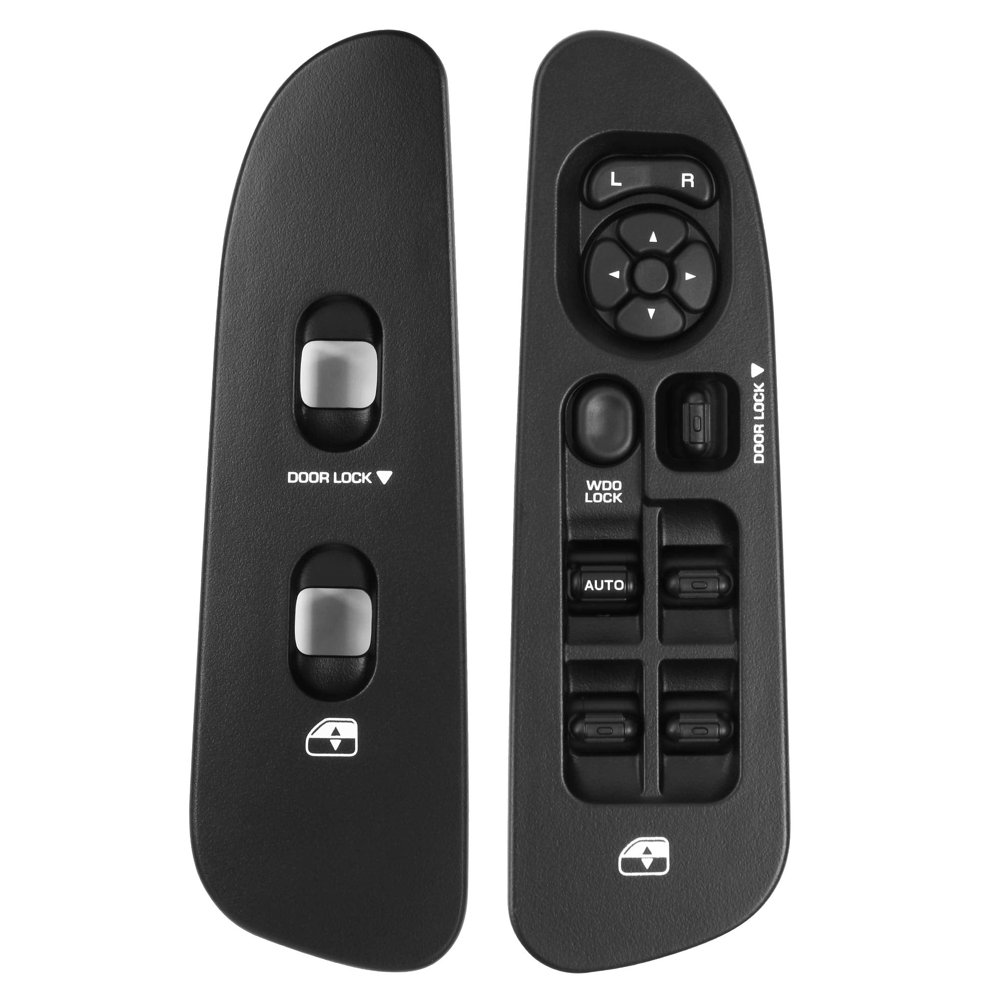Basiker Master Power Window Switch And Bezel Driver Side And Window Bezel Passenger Side Replacements For 2002-2010 Dodge Ram 15