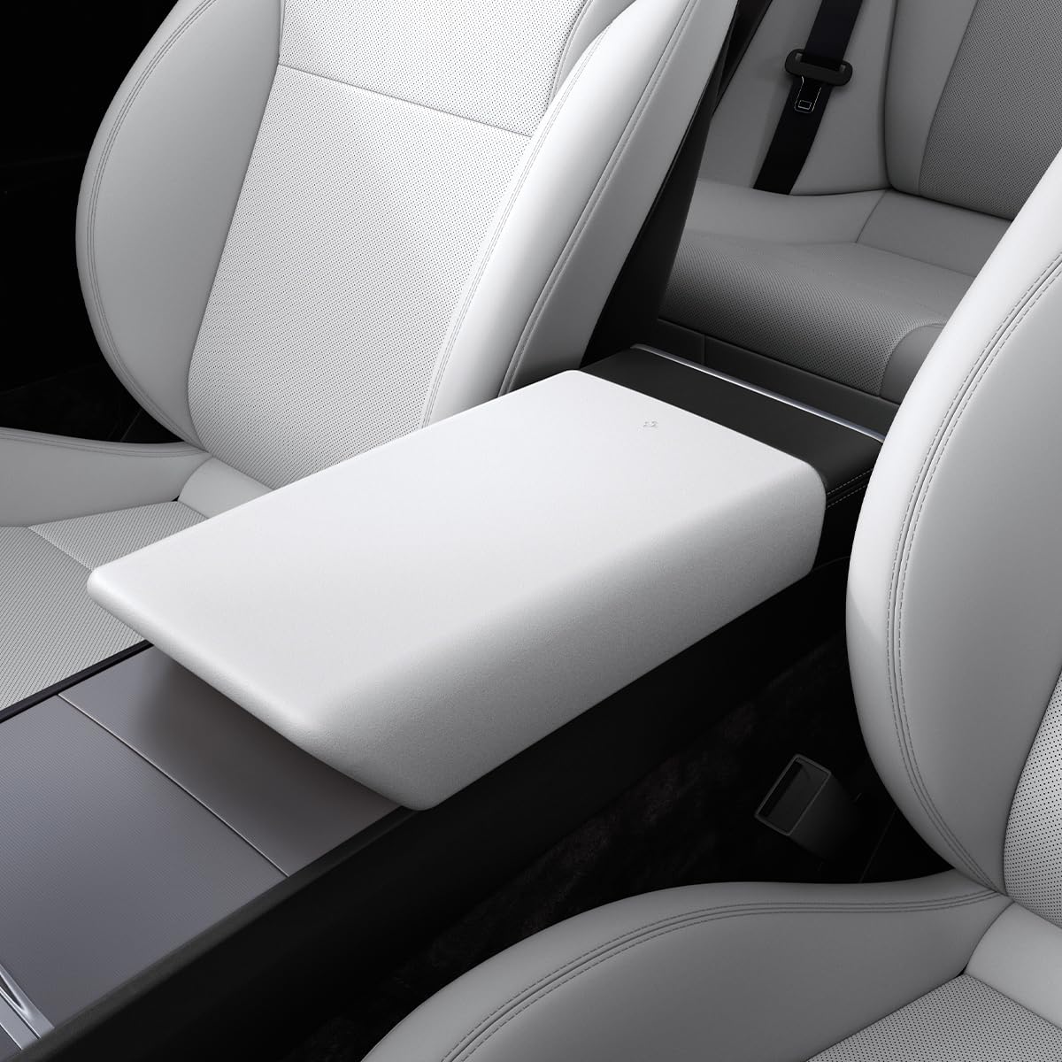 Spigen Center Console Non-Slip Armrest Cover Designed For New Tesla Model Y 2025 Refresh (Juniper) & Tesla Model 3 2025/2024 Ref