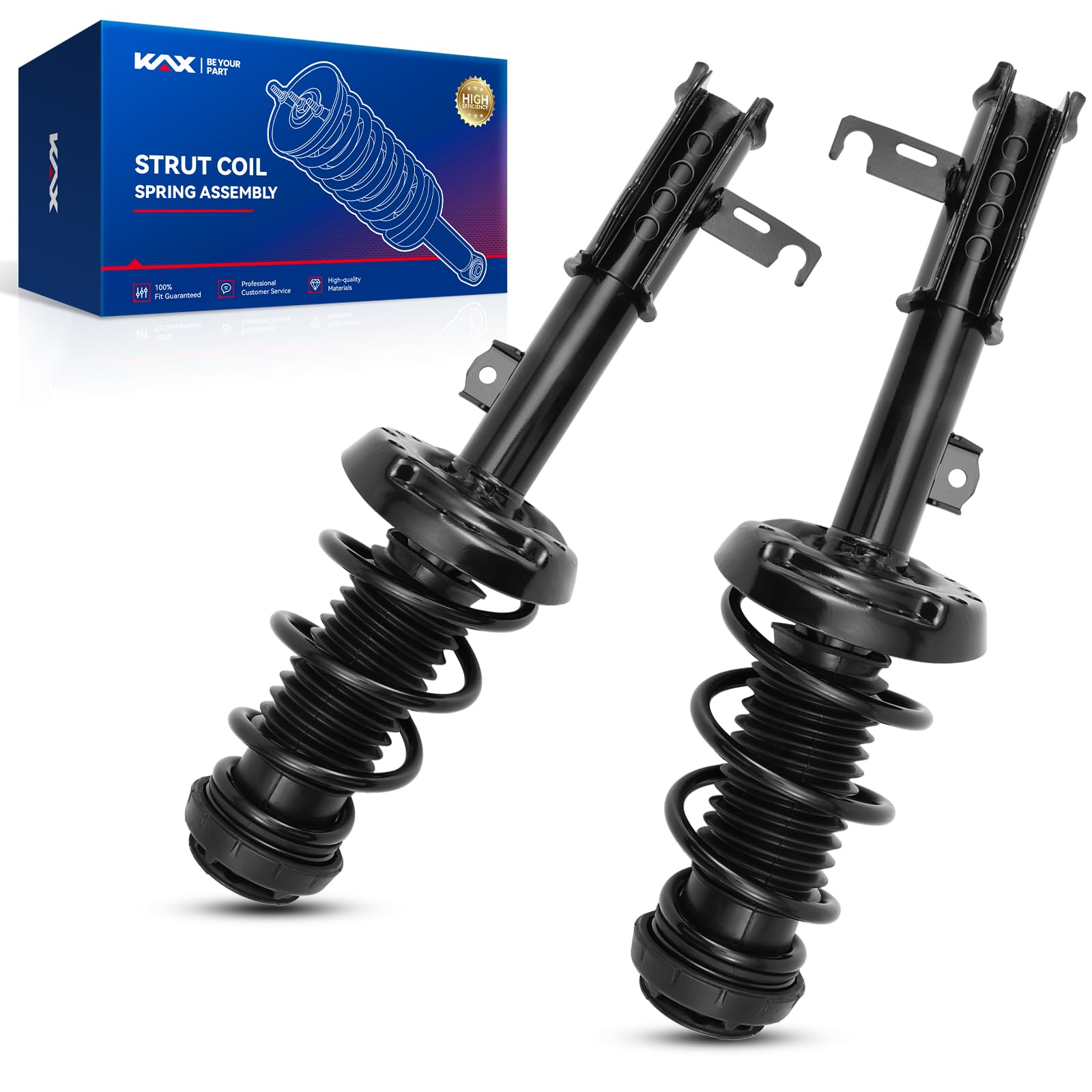 KAX Front Quick Struts for Chevrolet Cruze 2011 2012 Front Shocks Complete Struts Assembly with Coil Spring Set of 2, Replace 27
