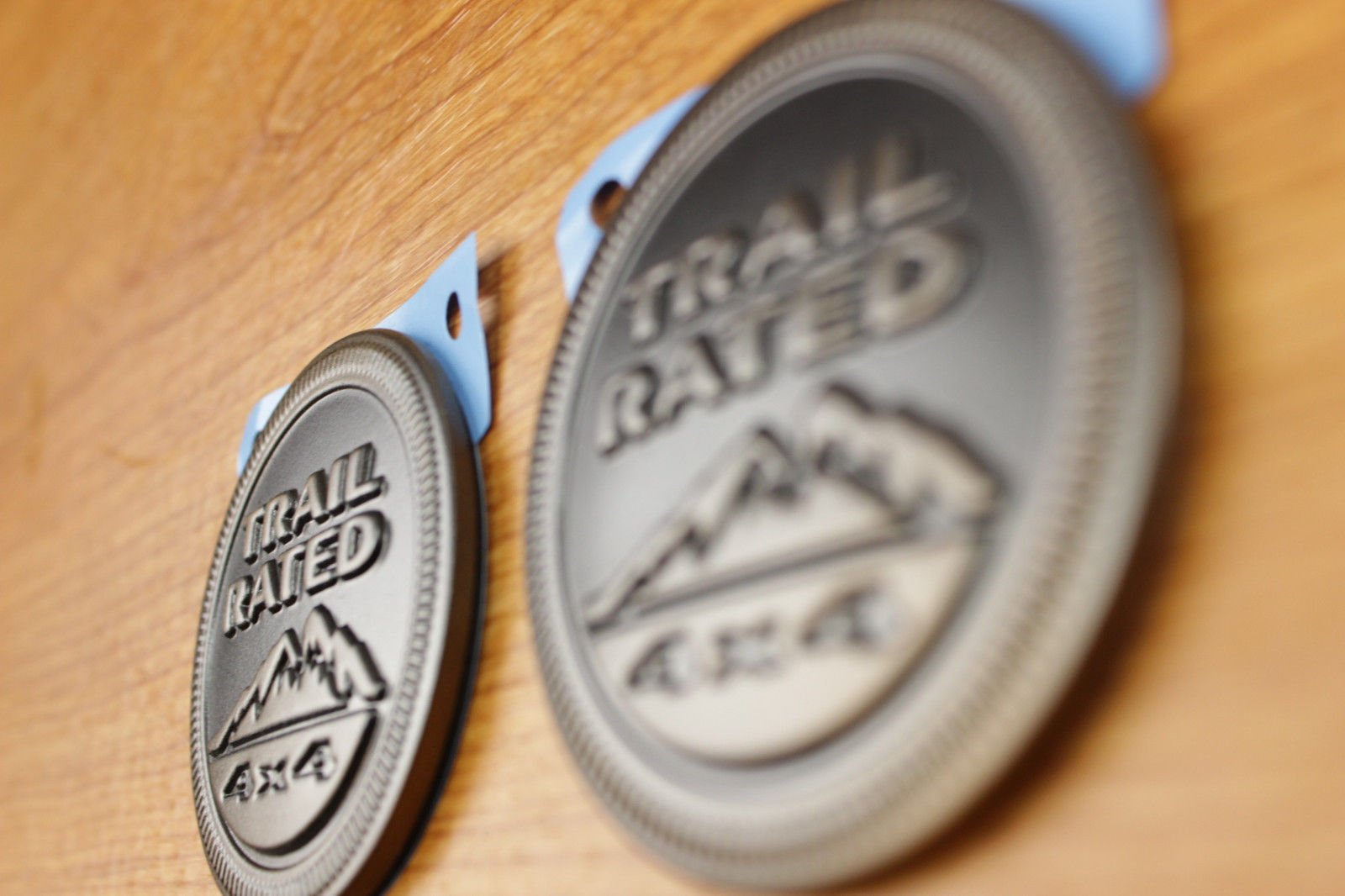 Jeep Wrangler Set Of 2 75Th Anniversary Edition Trail Rated 4X4 Emblems Oem