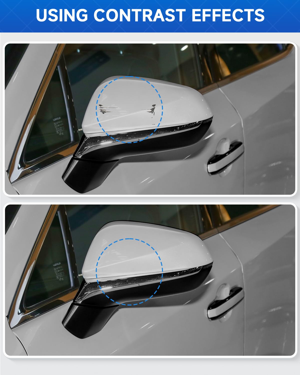 Teslaunch 1J4 Silver Lining Metallic Touch Up Paint Compatible with Lexus Exact Match Touch Up Paint Car Scratch Repair