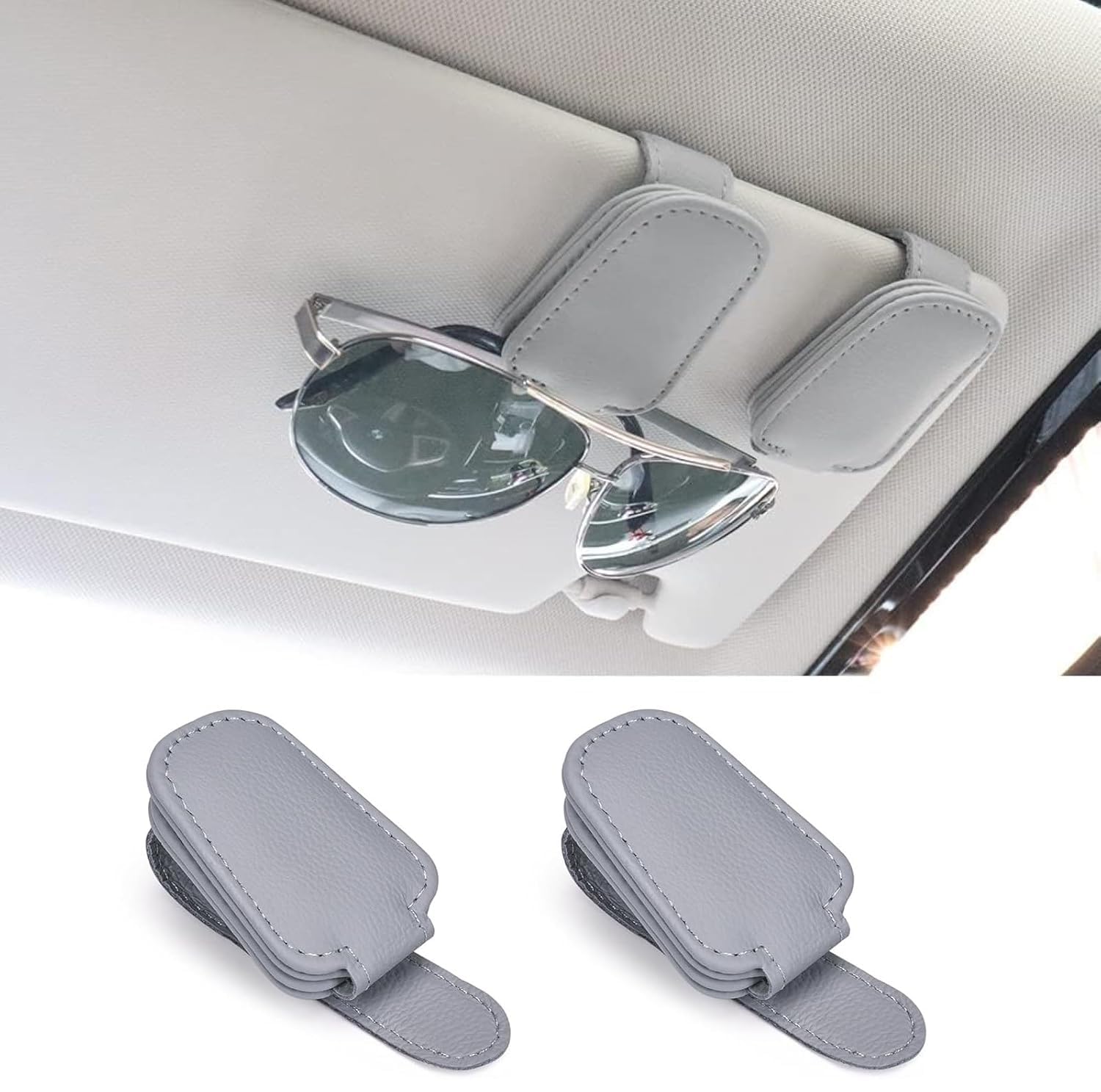Dumleto Car Glasses Holders Universal Car Sunglasses Holder Magnetic Eyeglass Hanger Clip for Cars Car Visor Accessories Durable
