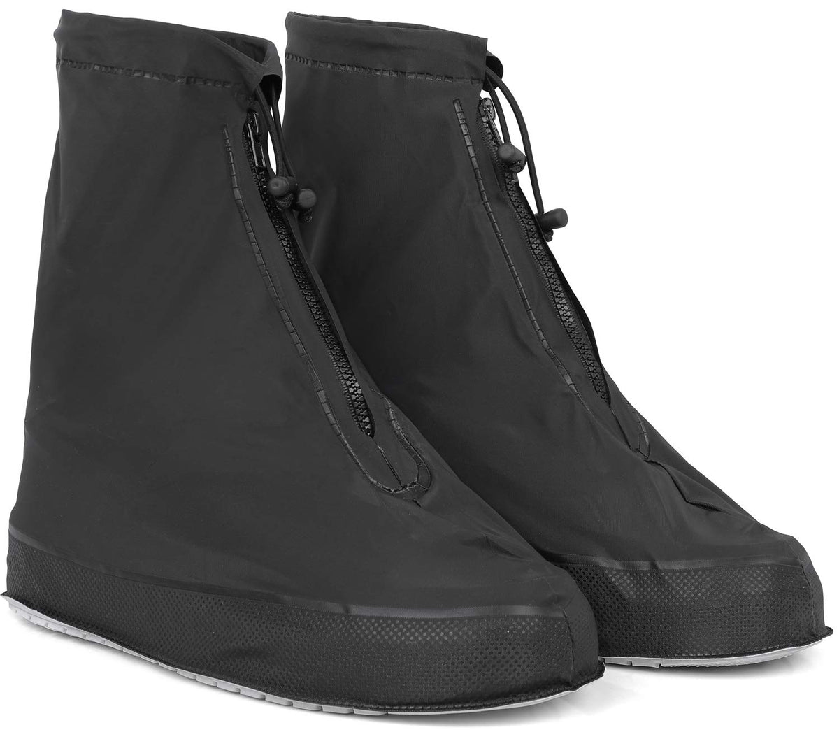 Rain Shoe Covers | Waterproof Shoe Covers for Men Women | Reusable Galoshes Overshoes (Black, 4X-Large)