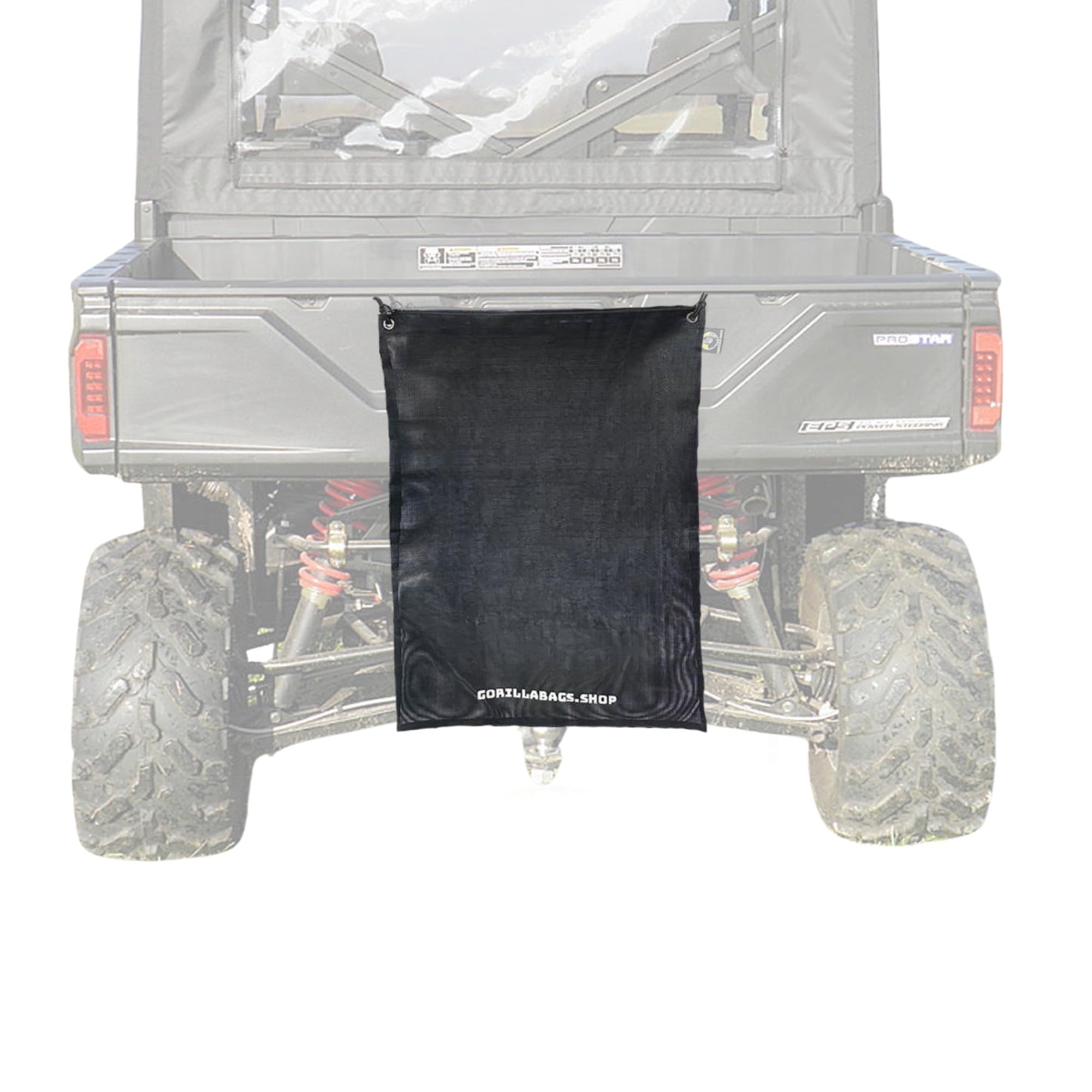 Gorilla Bag Universal Utv/Golf Cart/Marine/Outdoor Trash Mesh Bag- Black (Dark)
