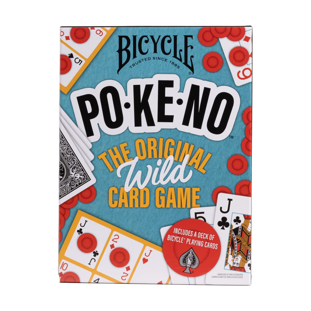 Bicycle Pokeno Playing Card Game Pack (Includes 1 Deck  Scorecards  and Chips)-New