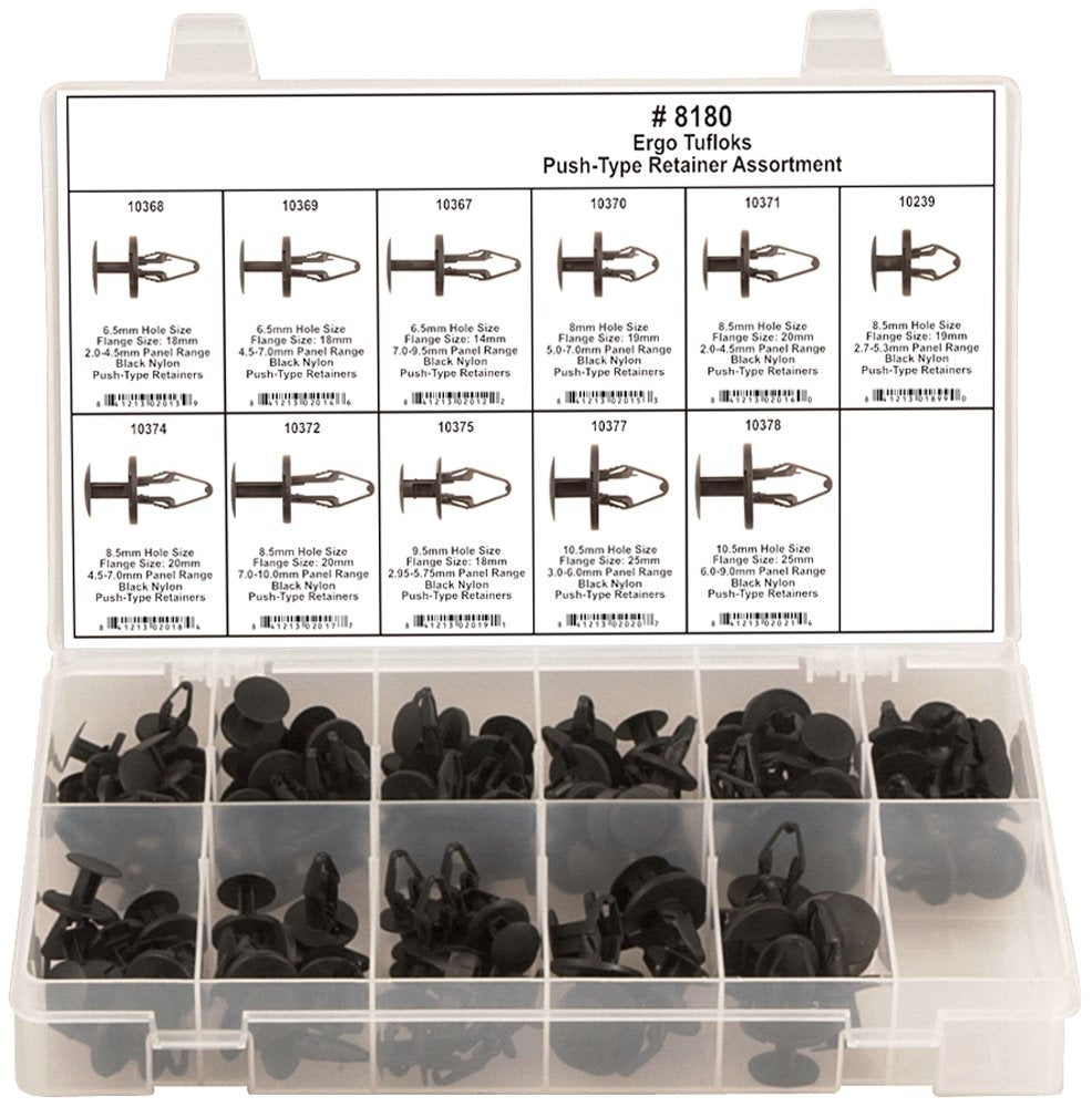 Disco Automotive 8180 Push Type Retainer Assortment