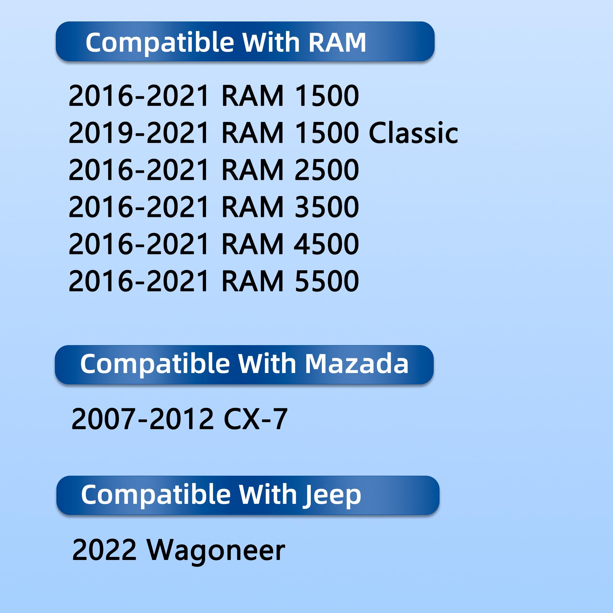 CF11671 Cabin Air Filter With Activated Carbon Compatible With 2016-2021 Ram 1500 2500 3500 4500 5500 & Mazada CX-7 & Jeep Wagon
