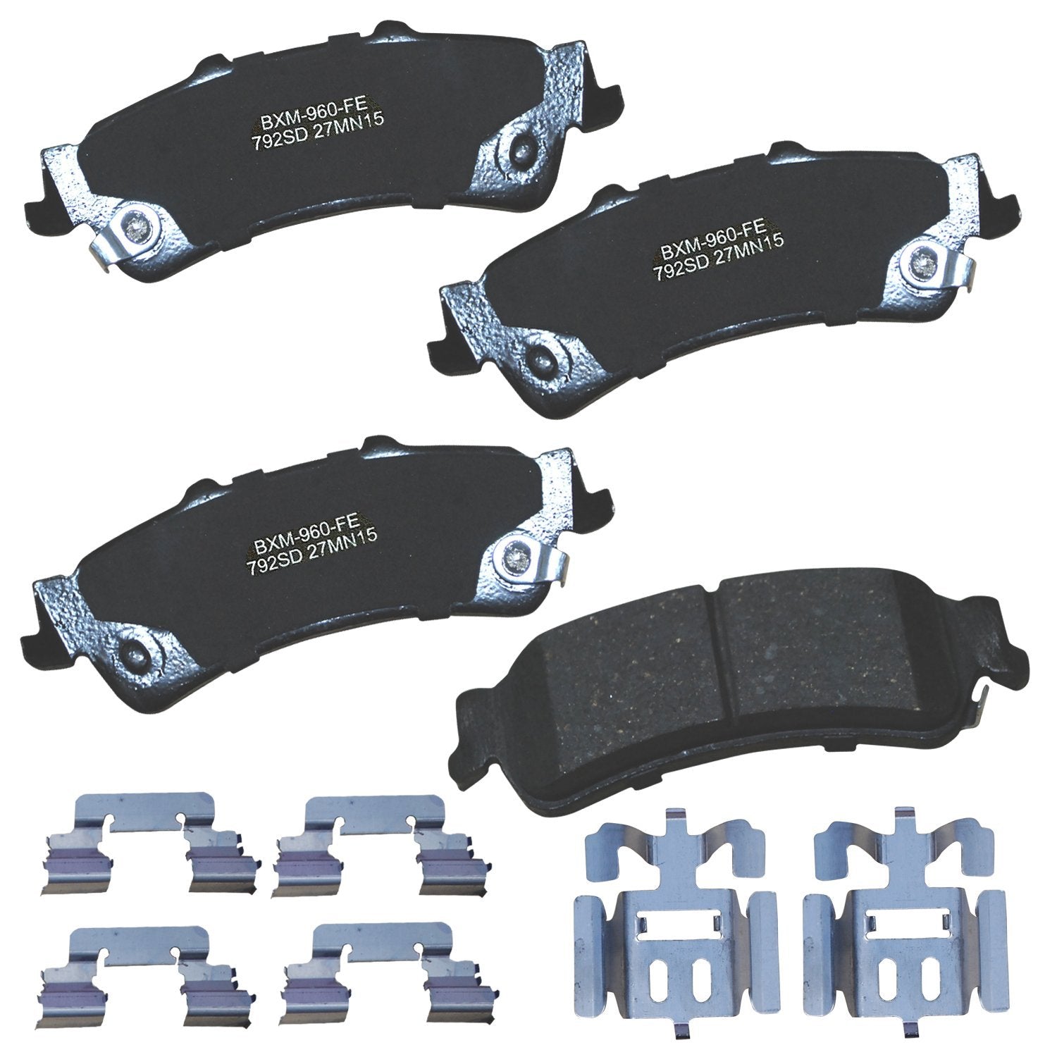 Bendix Premium Sbm792Sd Semi-Metallic Rear Brake Pads For Select Models Cadillac Deville, Dts, Chevrolet Astro, Silverado 1500,