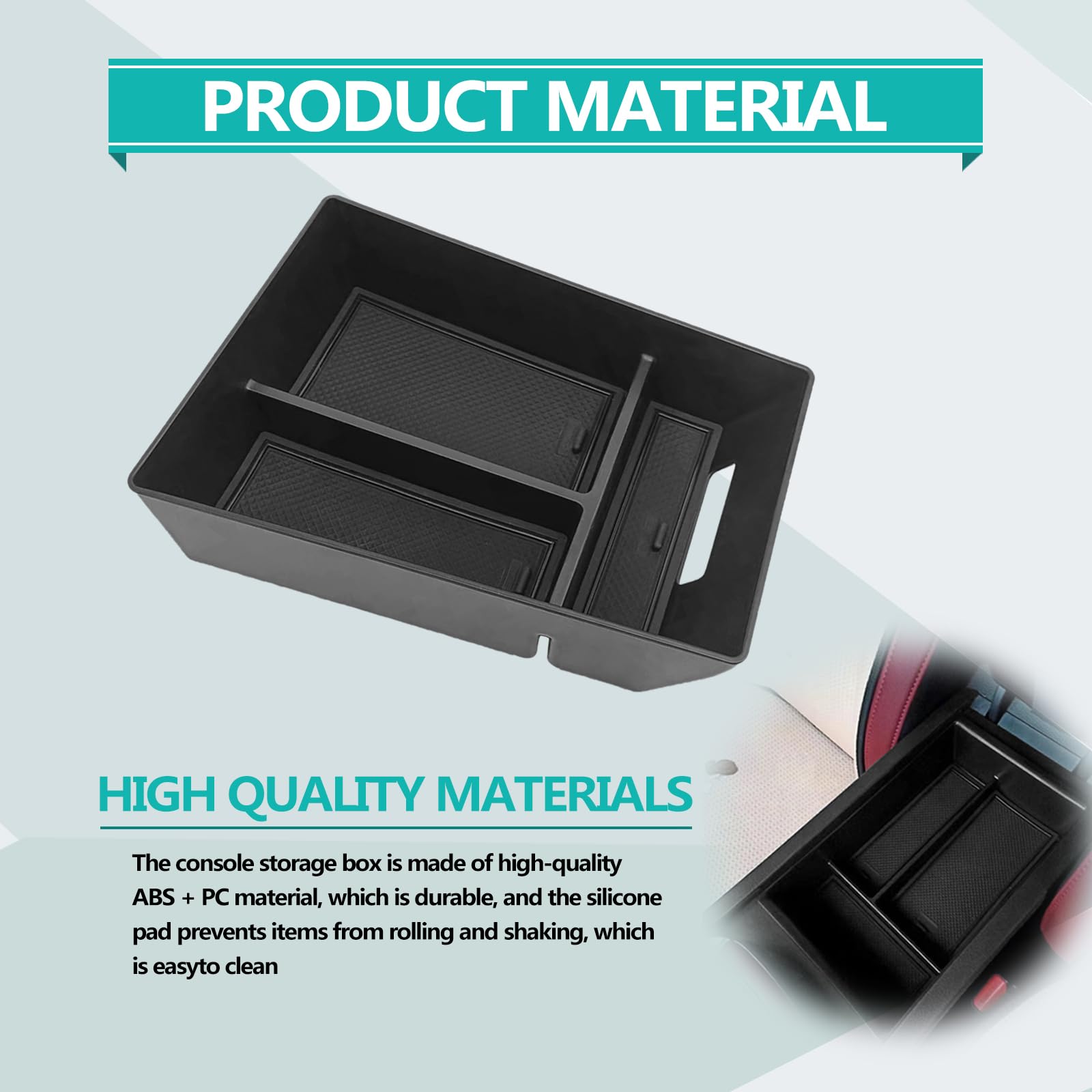 Center Console Organizer Tray Storage Compatible with BMW X5 G05/ X7 G07 2019-2024, X6 G06 2020-2024