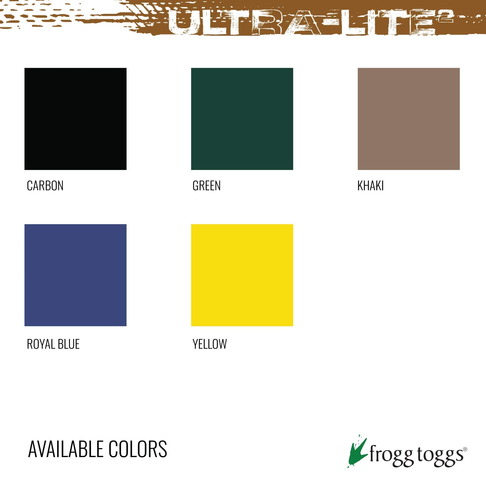 Frogg Toggs Men'S Ultra-Lite2 Waterproof Breathable Protective Rain Suit, Carbon, X-Large