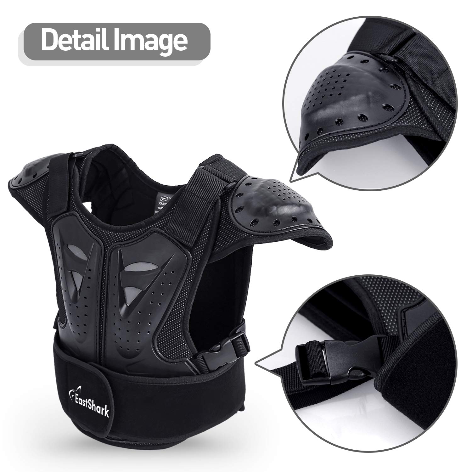 Seahouse Kids Dirt Chest Spine Protector Body Protective Vest Gear For Bike Motocross Snowboarding Skiing (S For Height 39''-45'