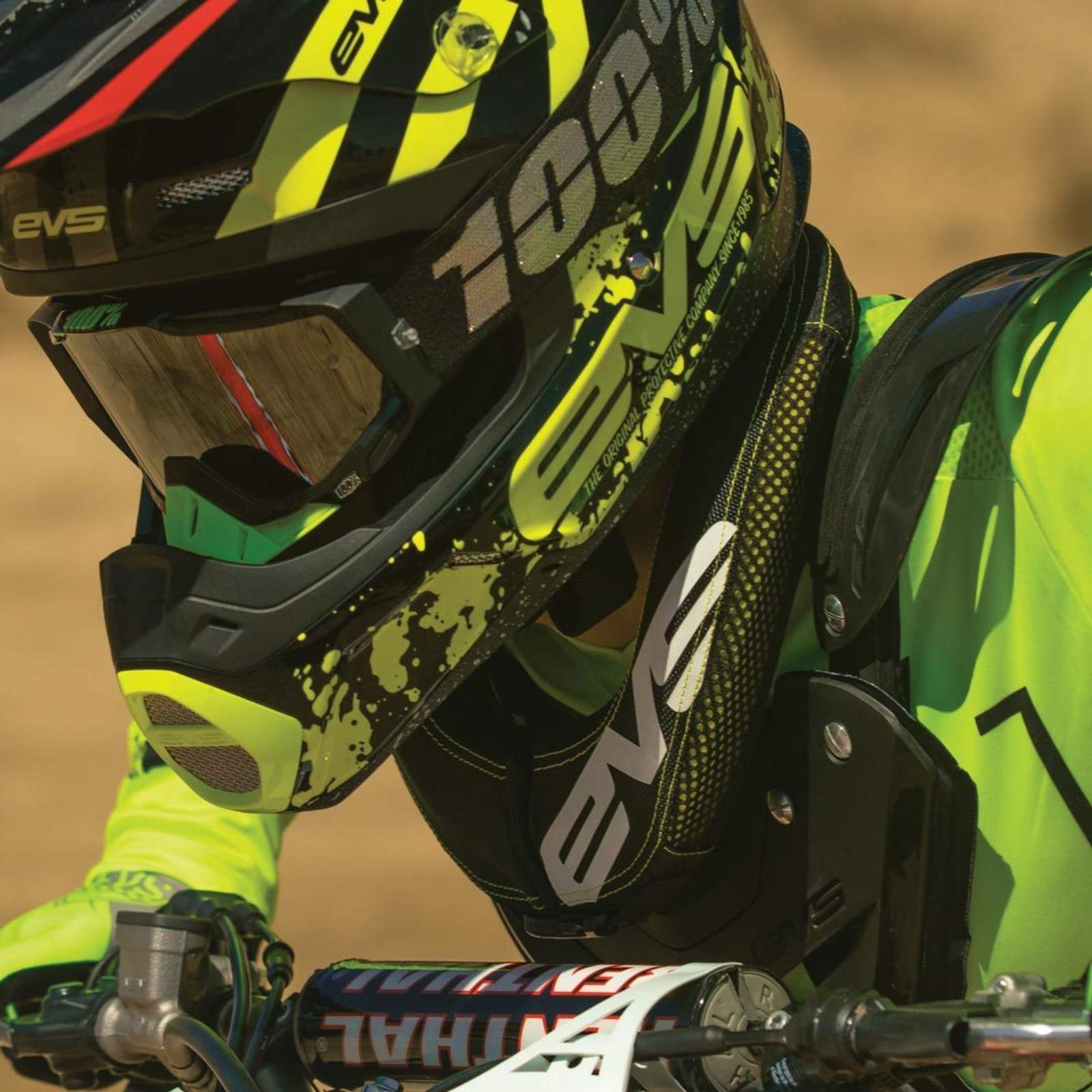 Evs Unisex Adult Powersports Protective Gear, Black/Hi-Viz, Us